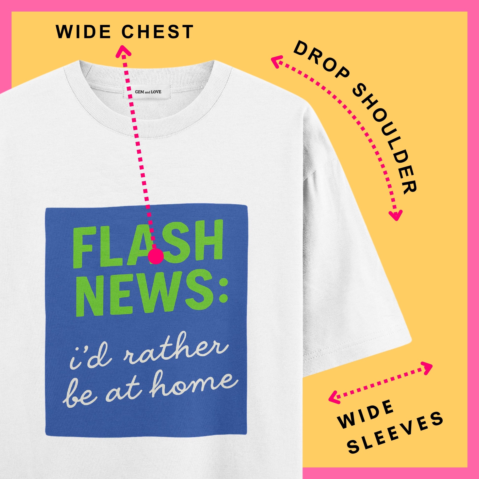 Flash News Oversized T-Shirt – Good Things Are Coming