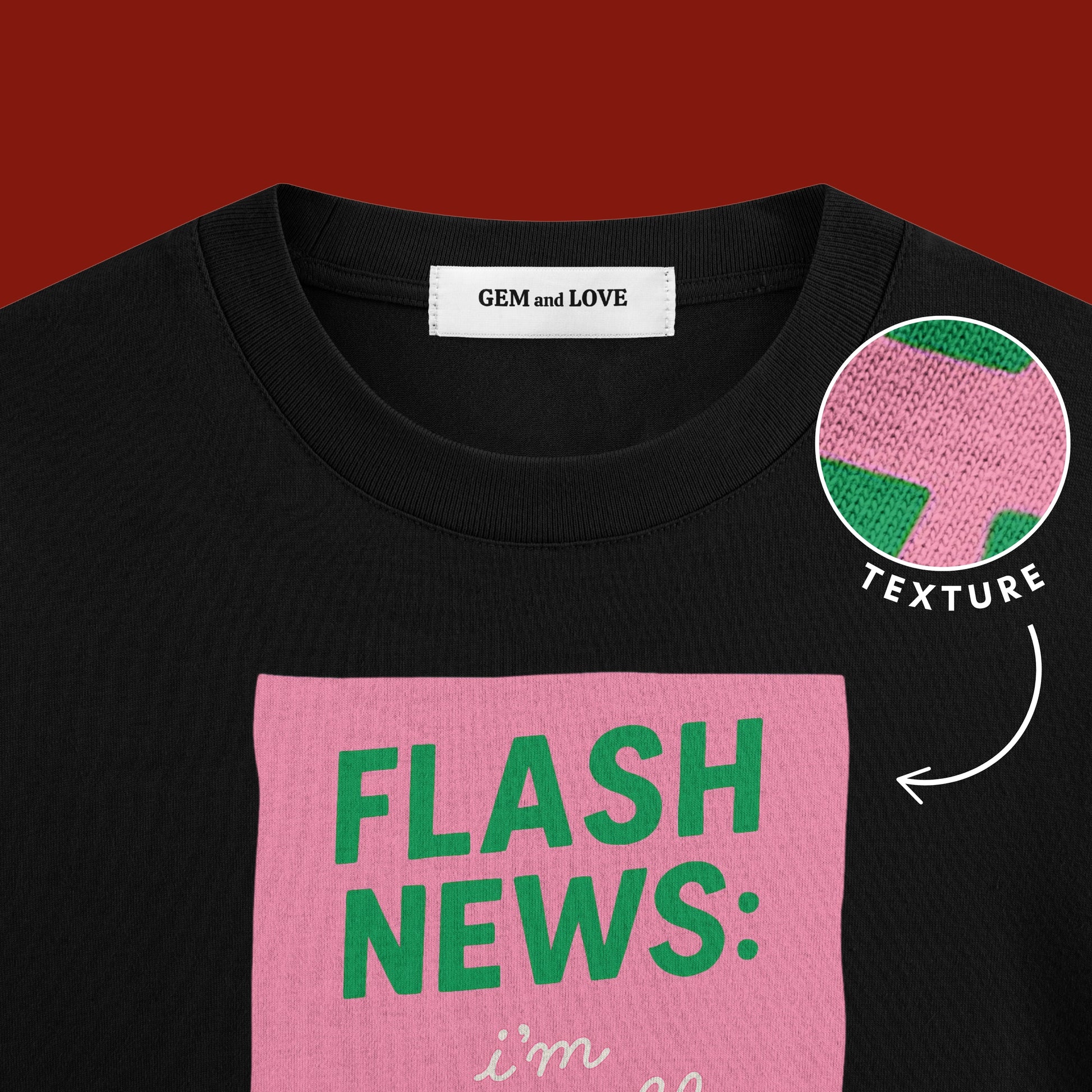 Flash News Oversized T-Shirt – I’m Literally Just a Girl