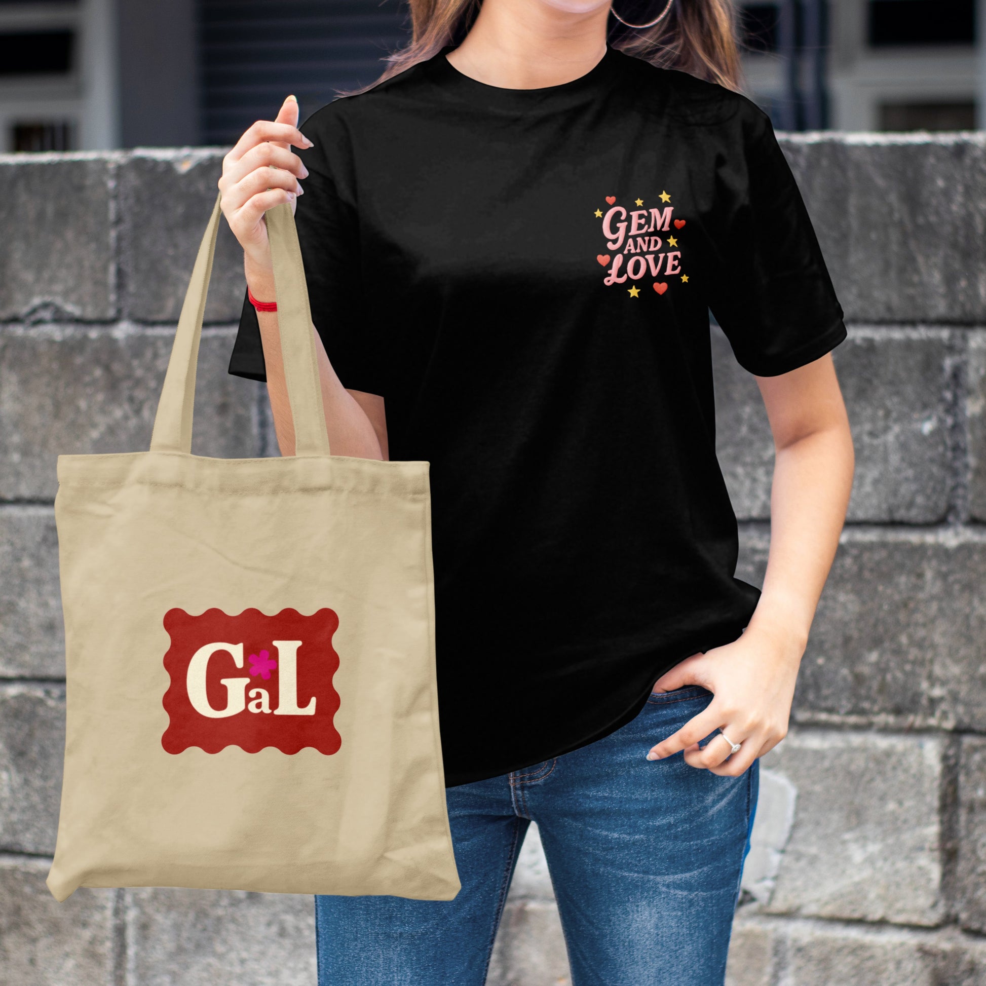“GaL Logo” Zipper Tote Bag