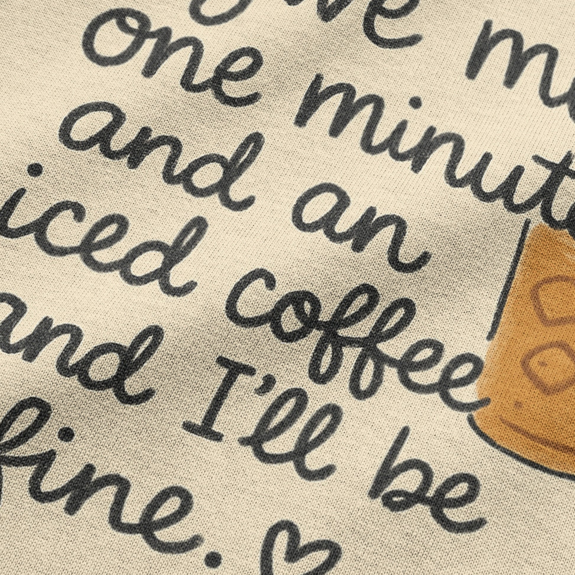Iced Coffee Quote Crop Top