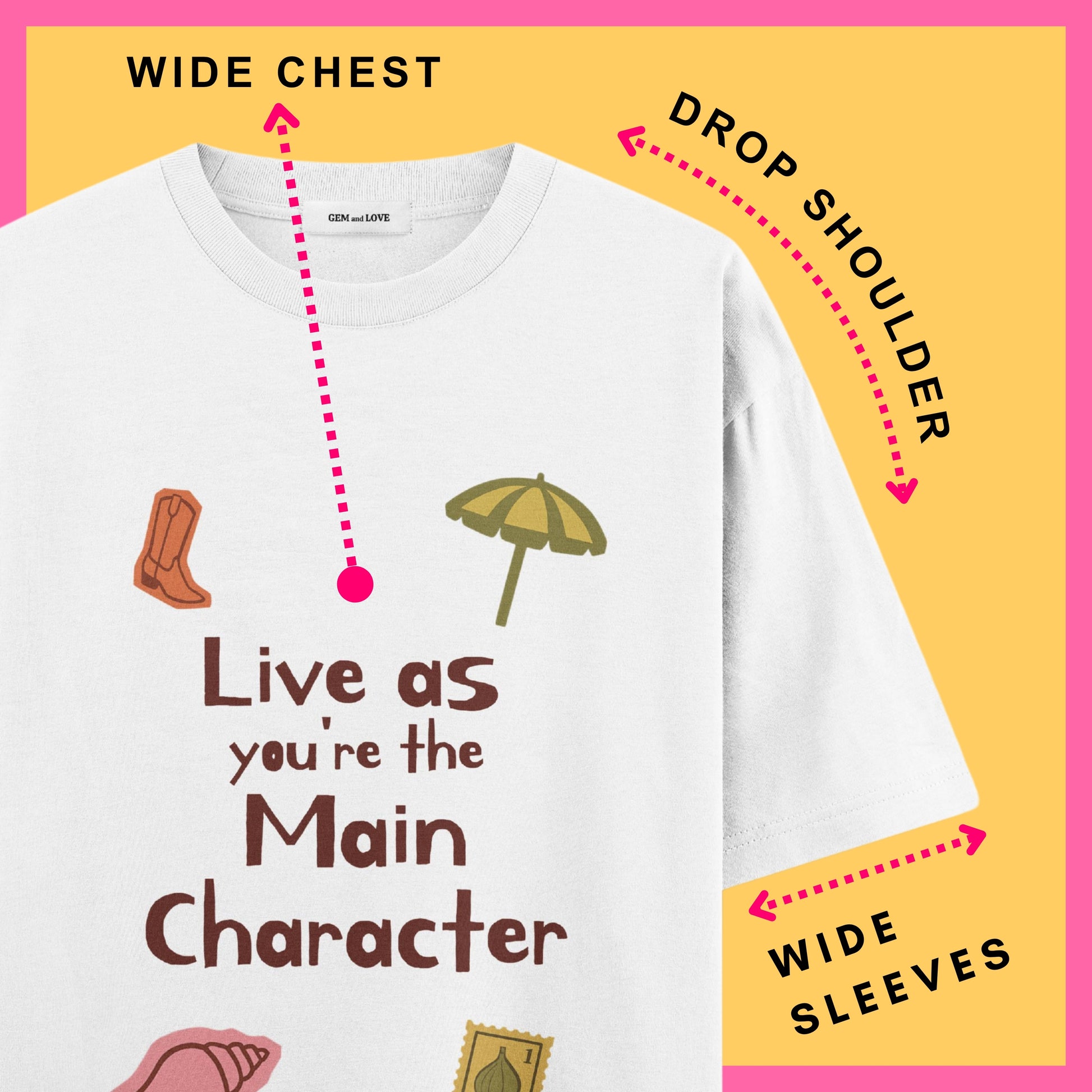 Main Character Energy Oversized T-Shirt