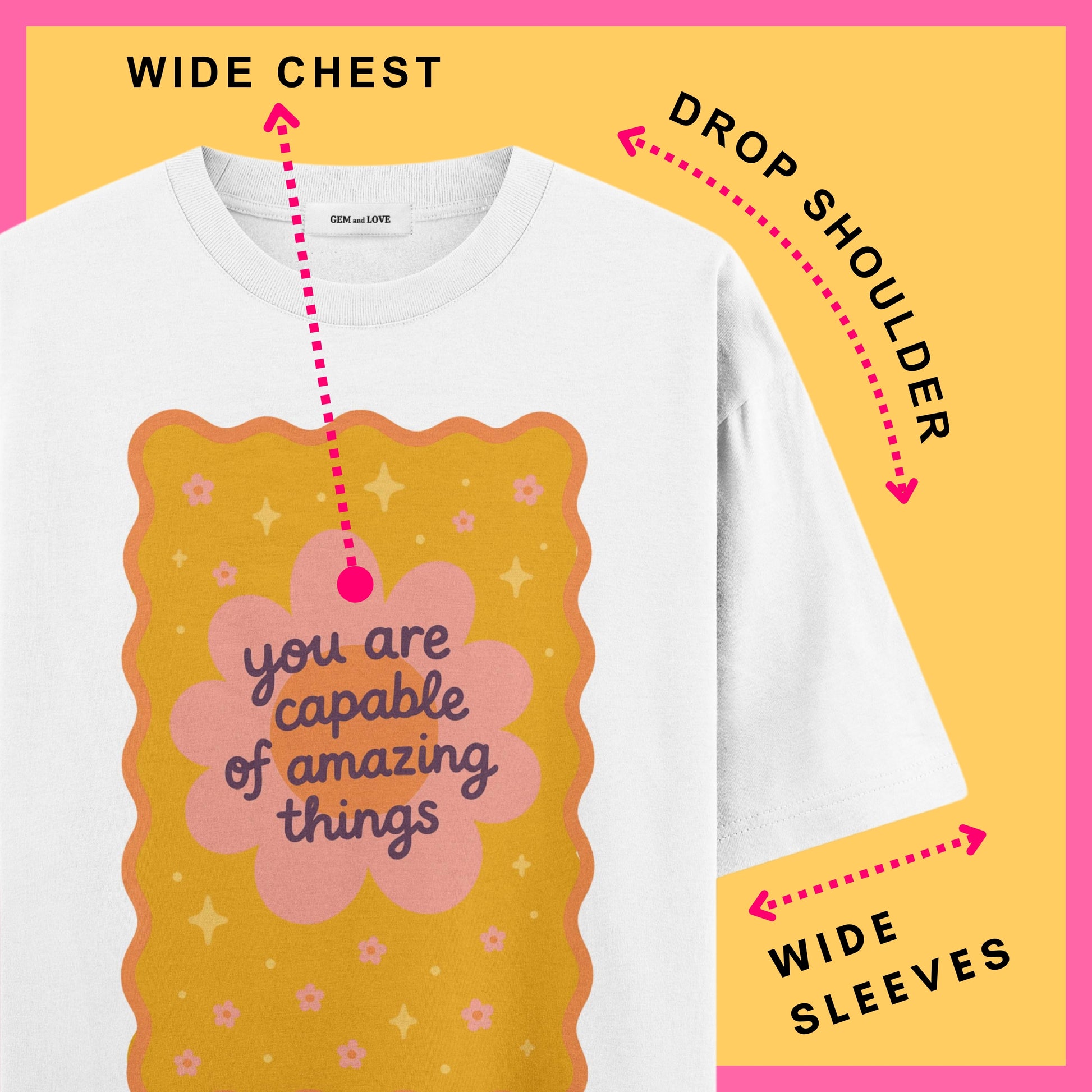 You Are Capable Graphic Oversized T-Shirt