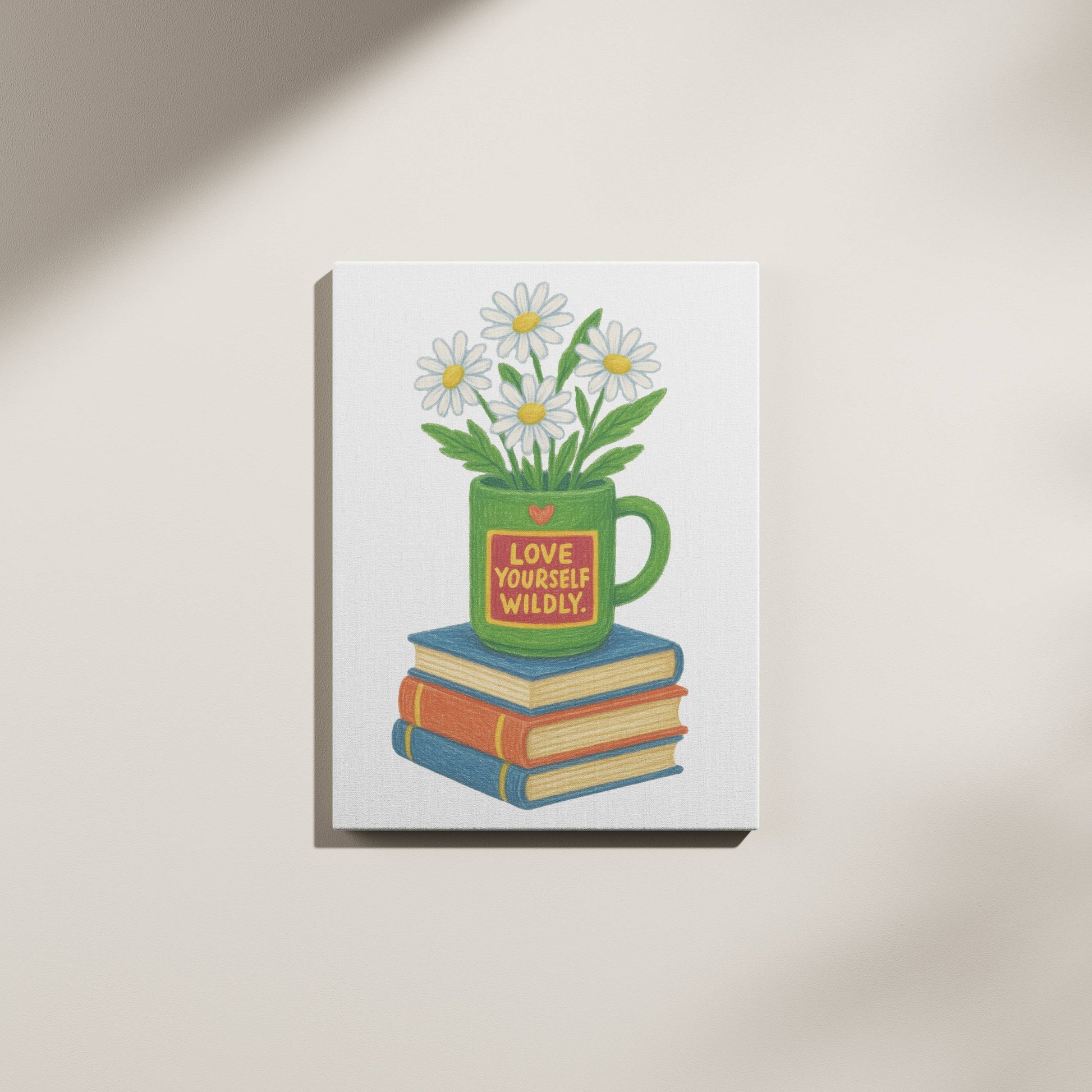 Crayon Flower Pot canvas - *Signature Love Pot Collection*