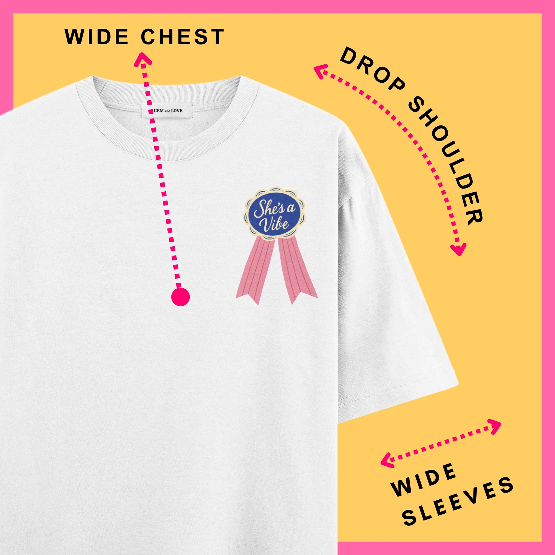She’s a Vibe" Oversized T-Shirt