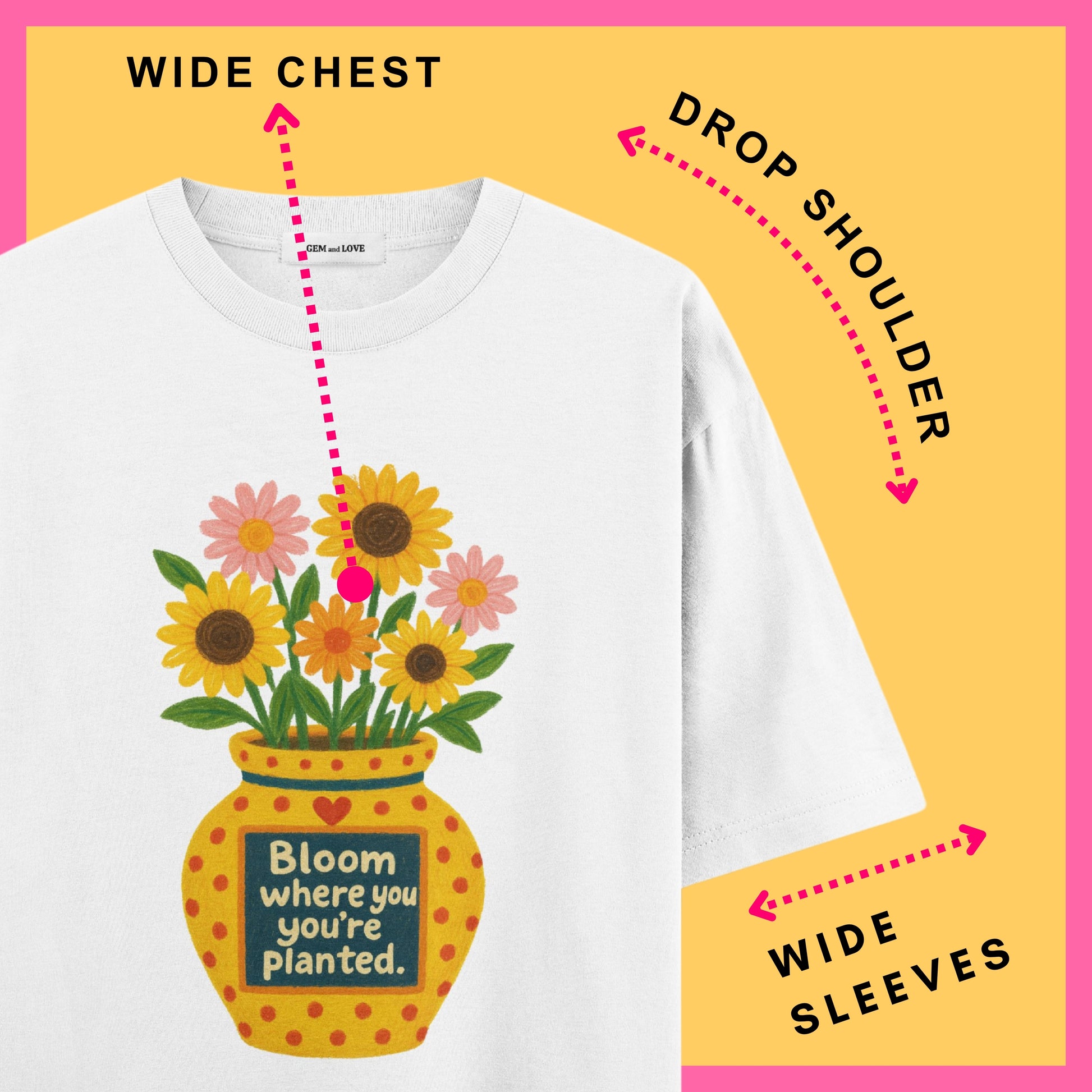 Bloom Where You’re Planted Oversized T-Shirt