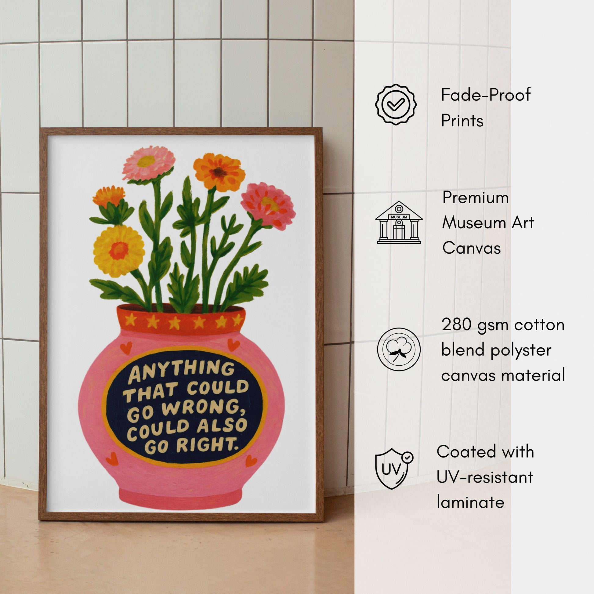 Crayon Flower Pot canvas - *Signature Love Pot Collection*