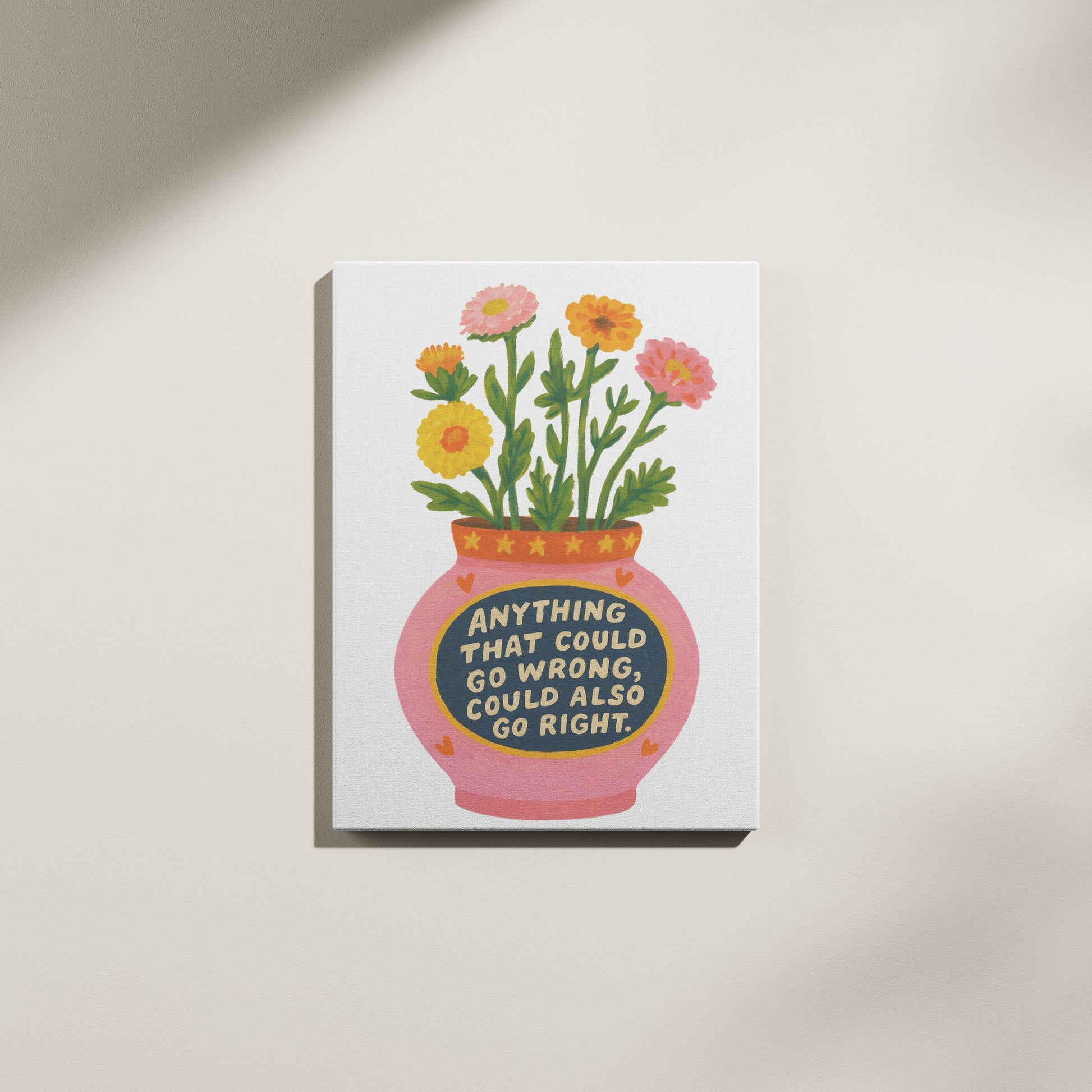 Crayon Flower Pot canvas - *Signature Love Pot Collection*