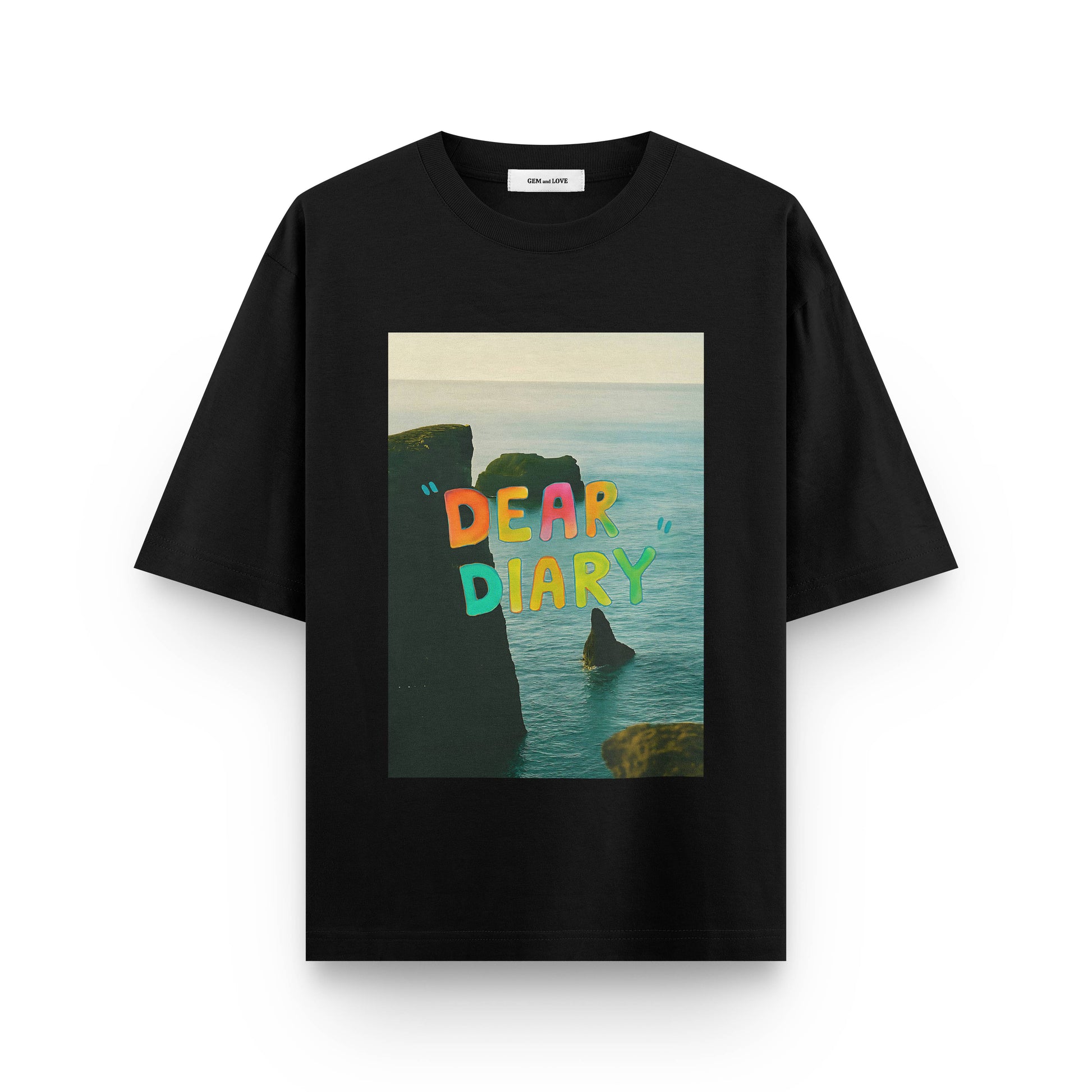 Dear Diary Oversized T-Shirt – Aesthetic Graphic Tee for Dreamy Souls