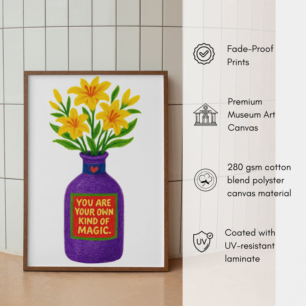 Crayon Flower Pot canvas - *Signature Love Pot Collection*