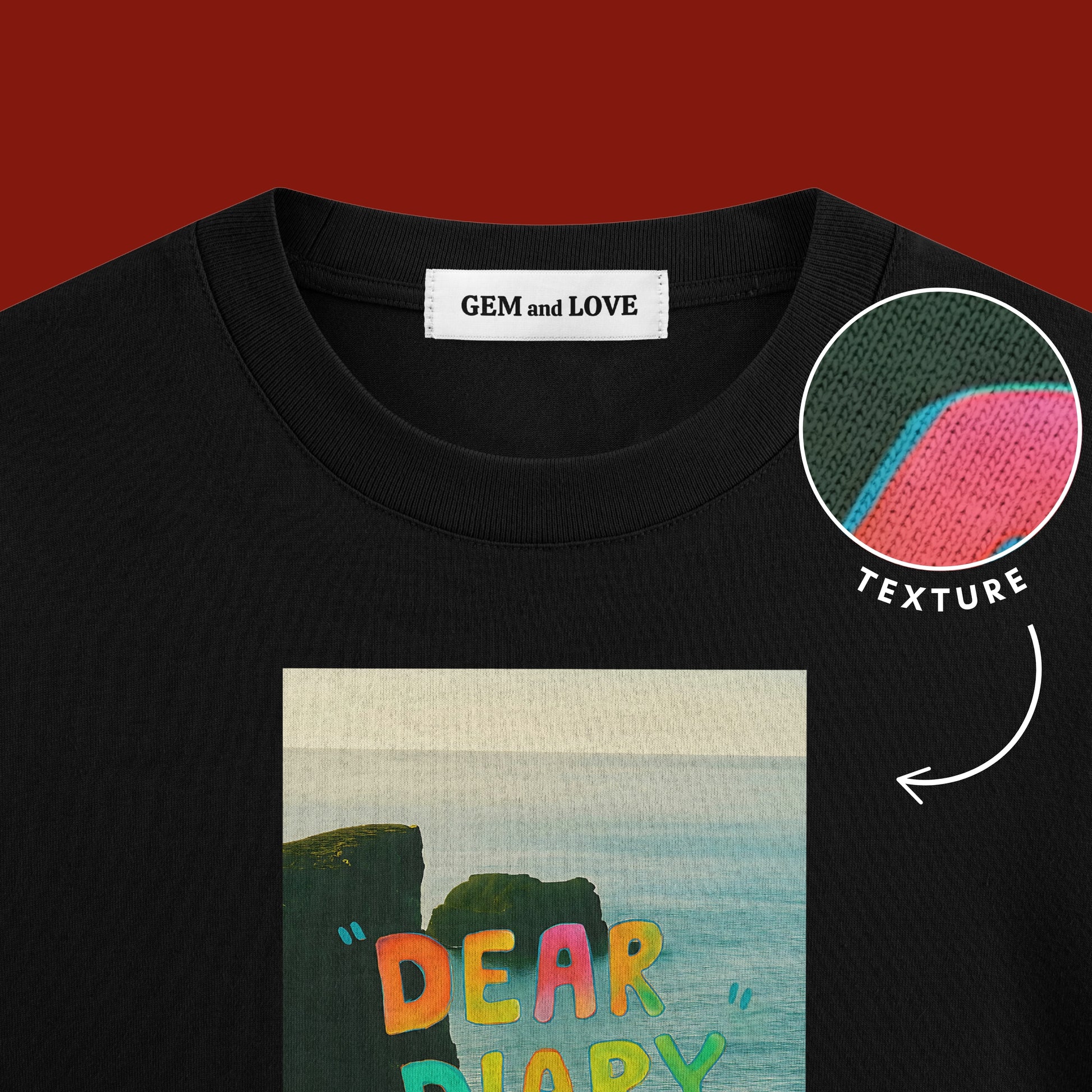 Dear Diary Oversized T-Shirt – Aesthetic Graphic Tee for Dreamy Souls