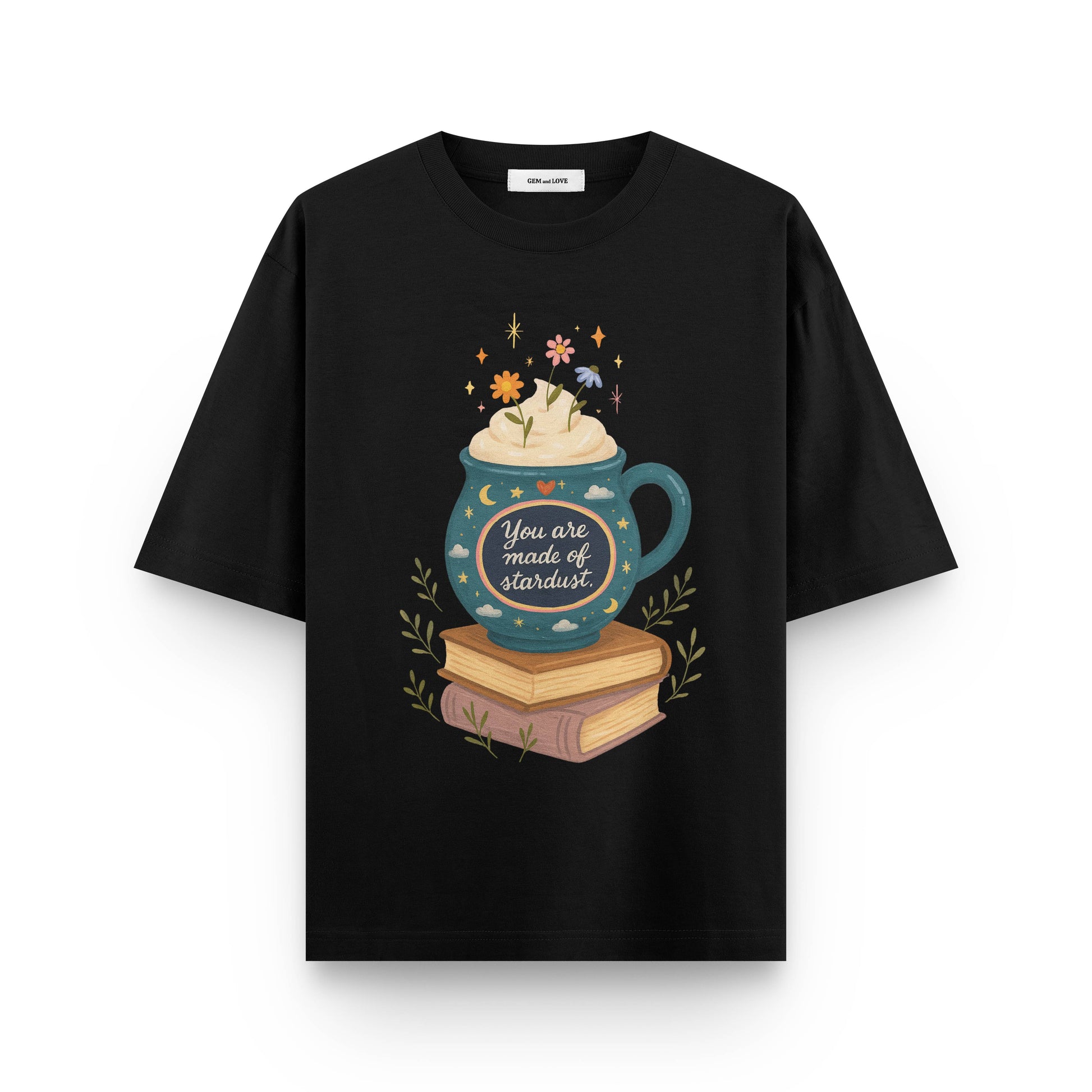 Stardust Brew Flower Pot Oversized T-Shirt