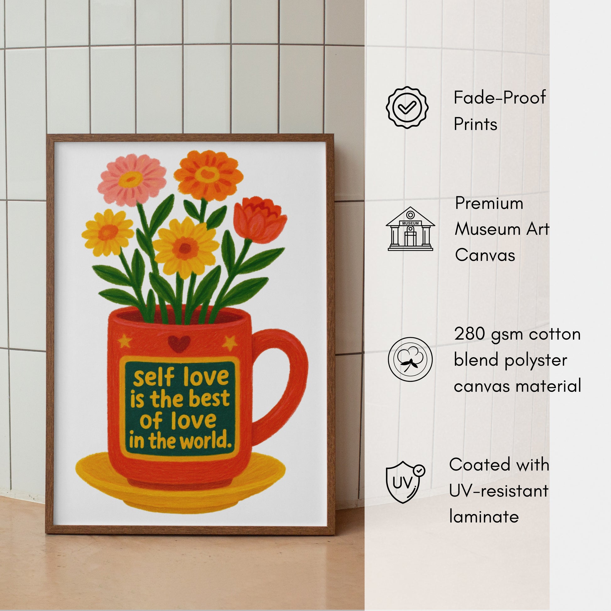 Crayon Flower Pot canvas - *Signature Love Pot Collection*