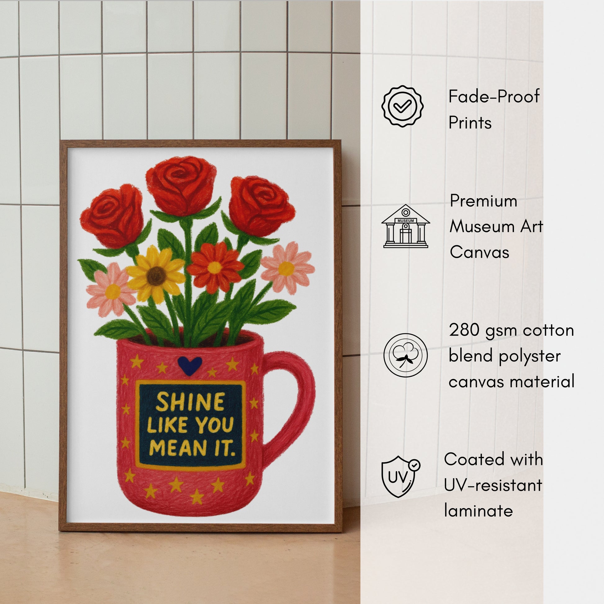 Crayon Flower Pot canvas - *Signature Love Pot Collection*