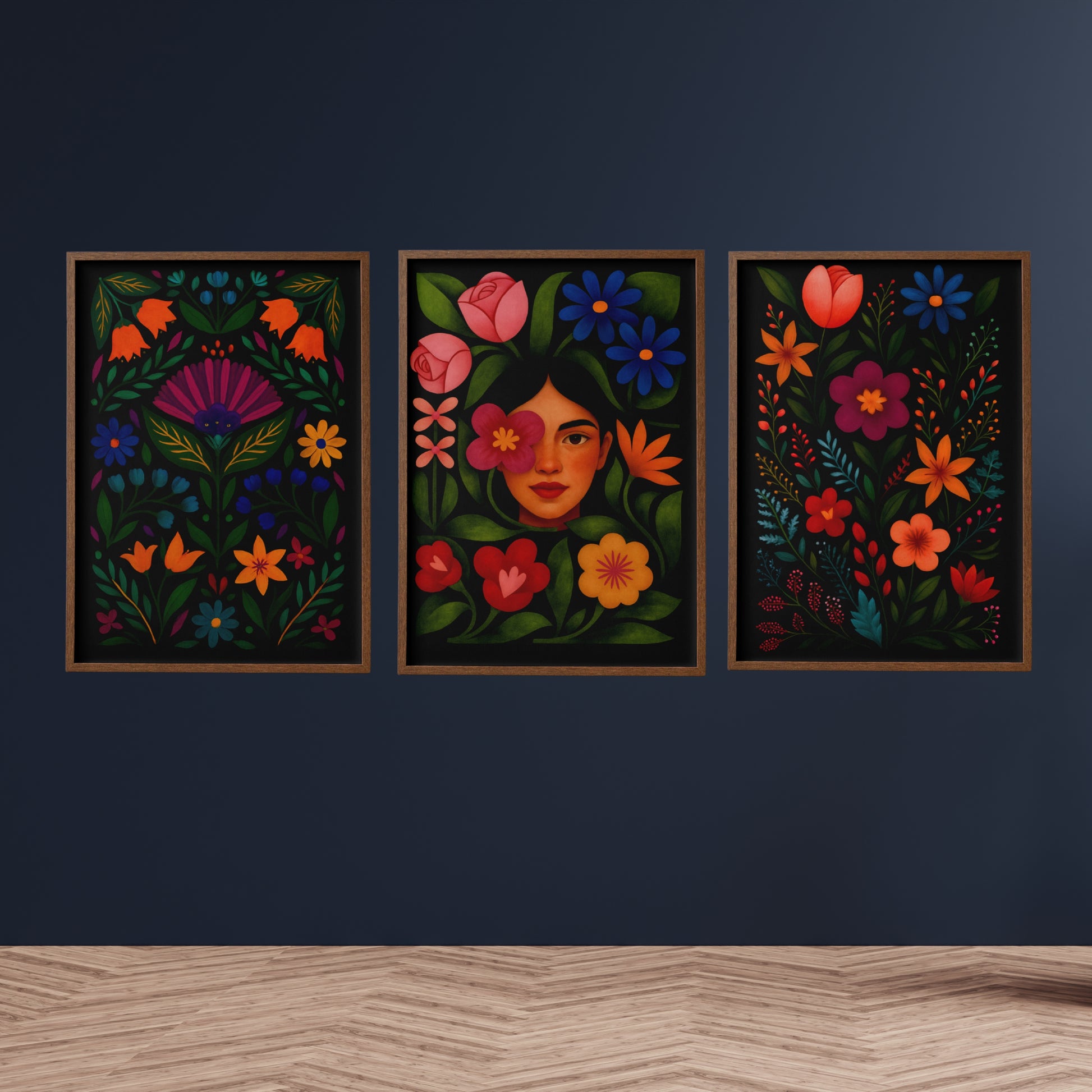 Vibrant Botanical Garden Canvas wall art