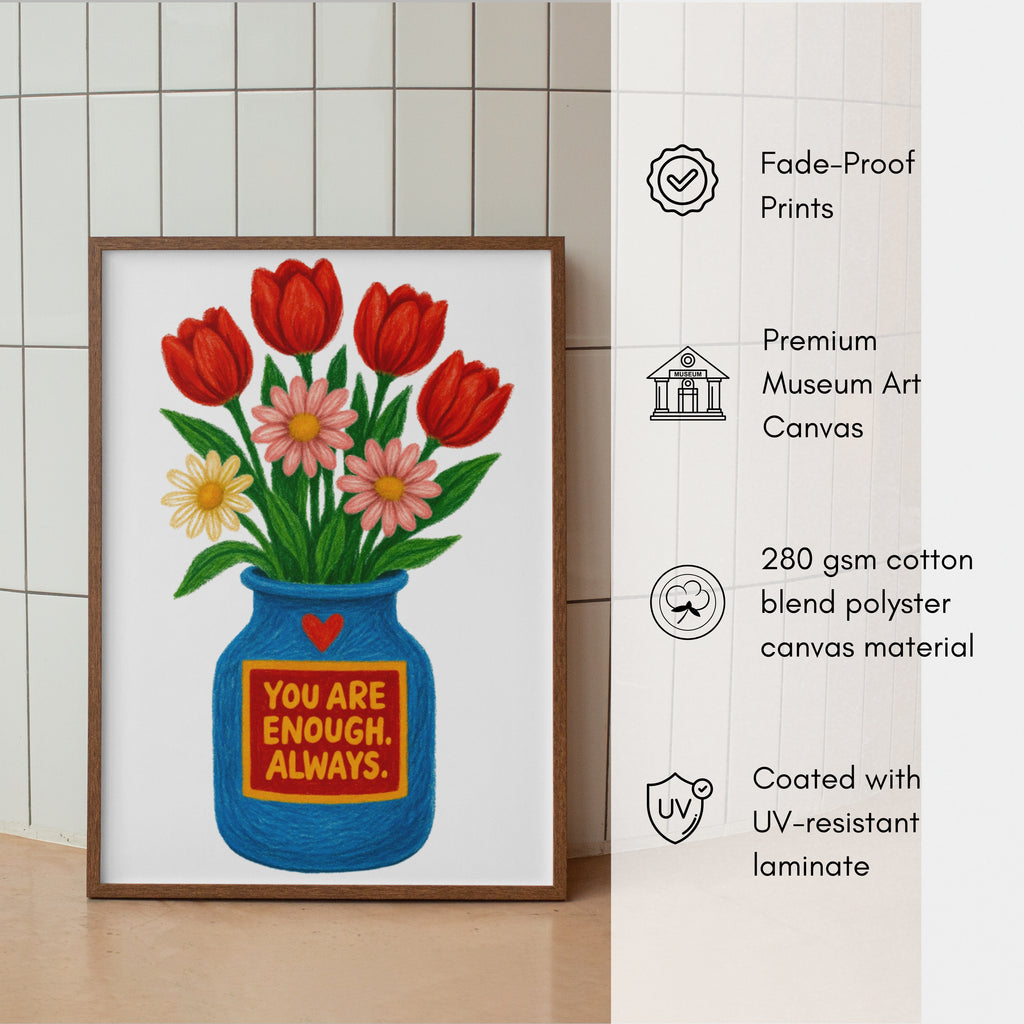 Crayon Flower Pot canvas - *Signature Love Pot Collection*
