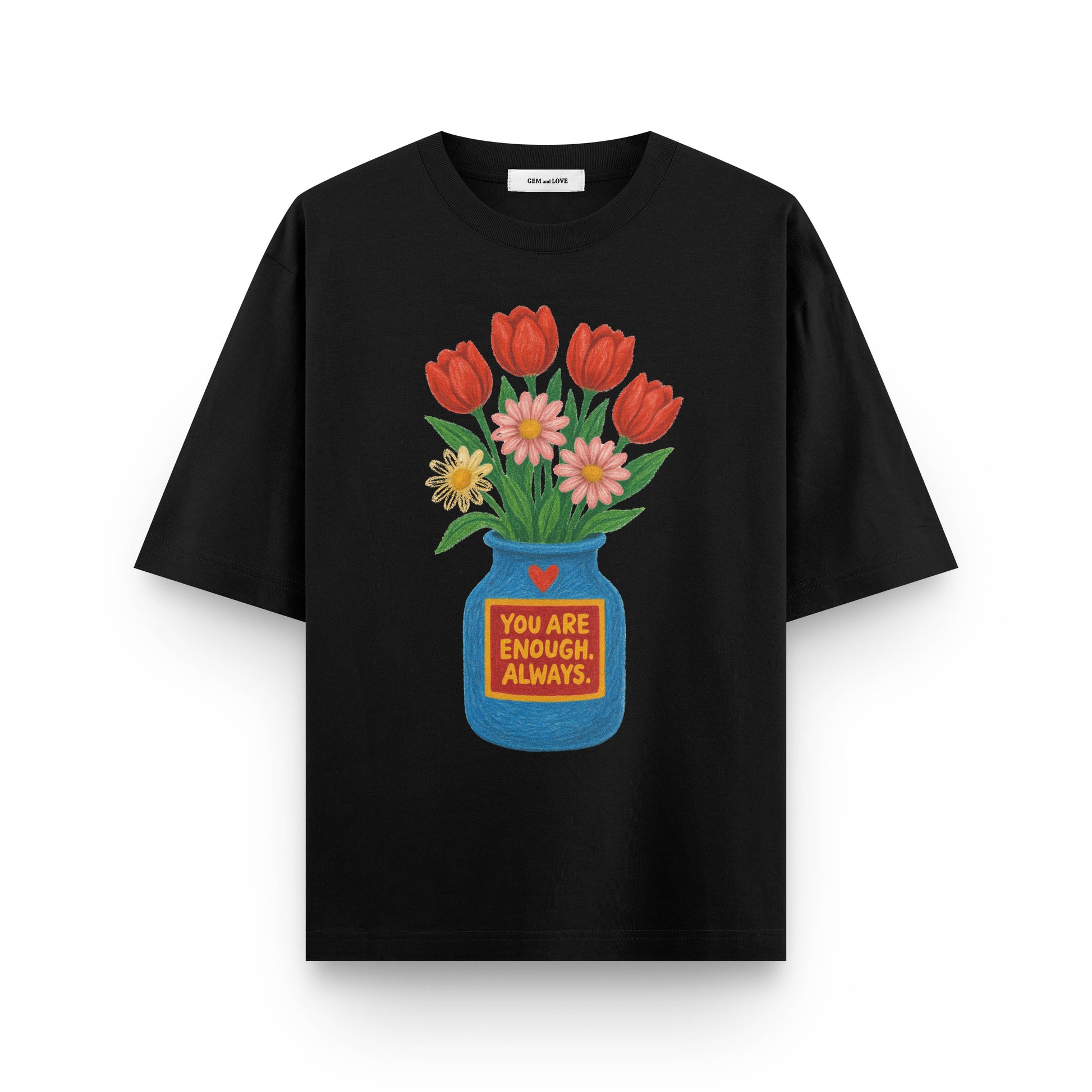 Always Enough Oversized T-Shirt Flower Pot Oversized T-Shirt