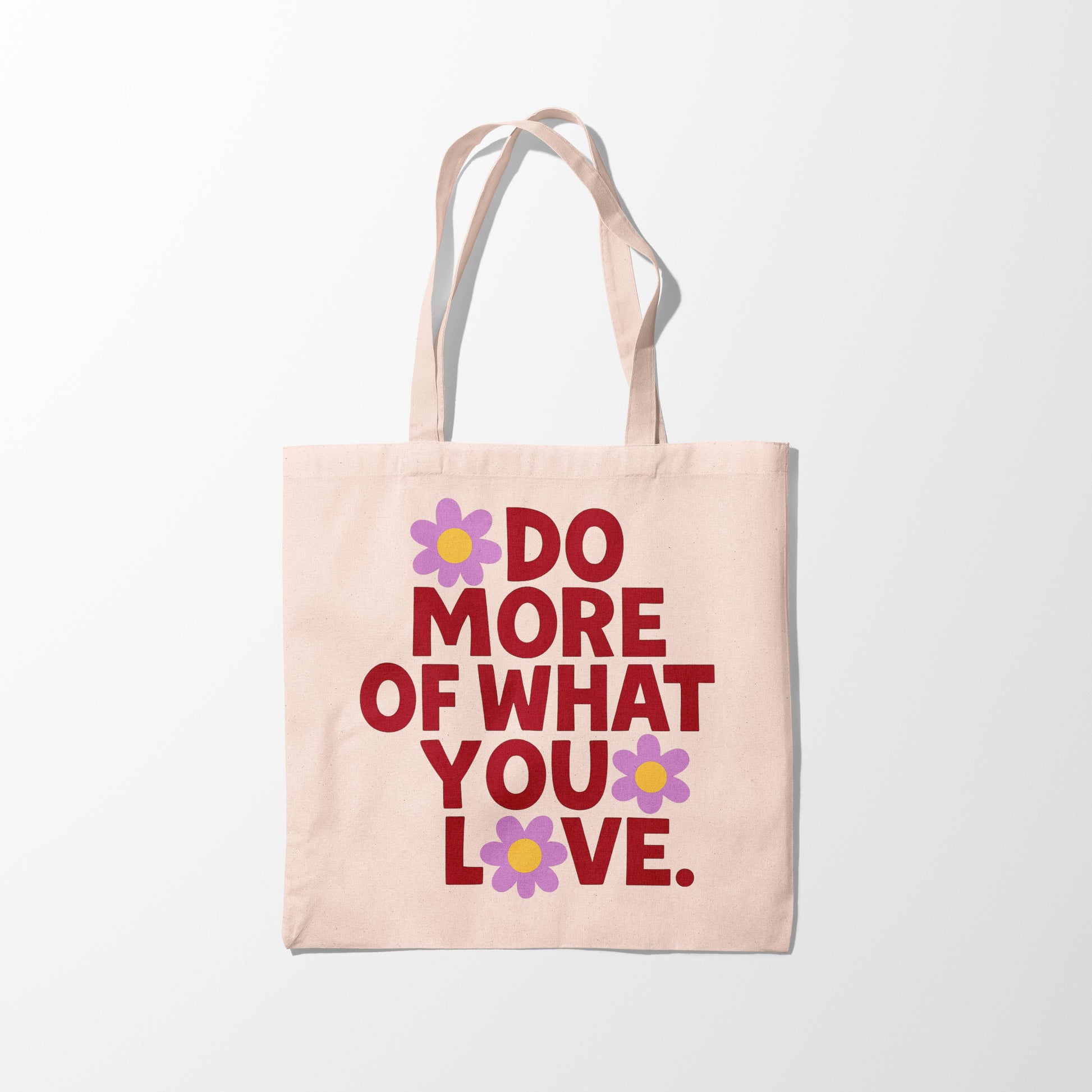 “Do More of What You Love” Zipper Tote Bag