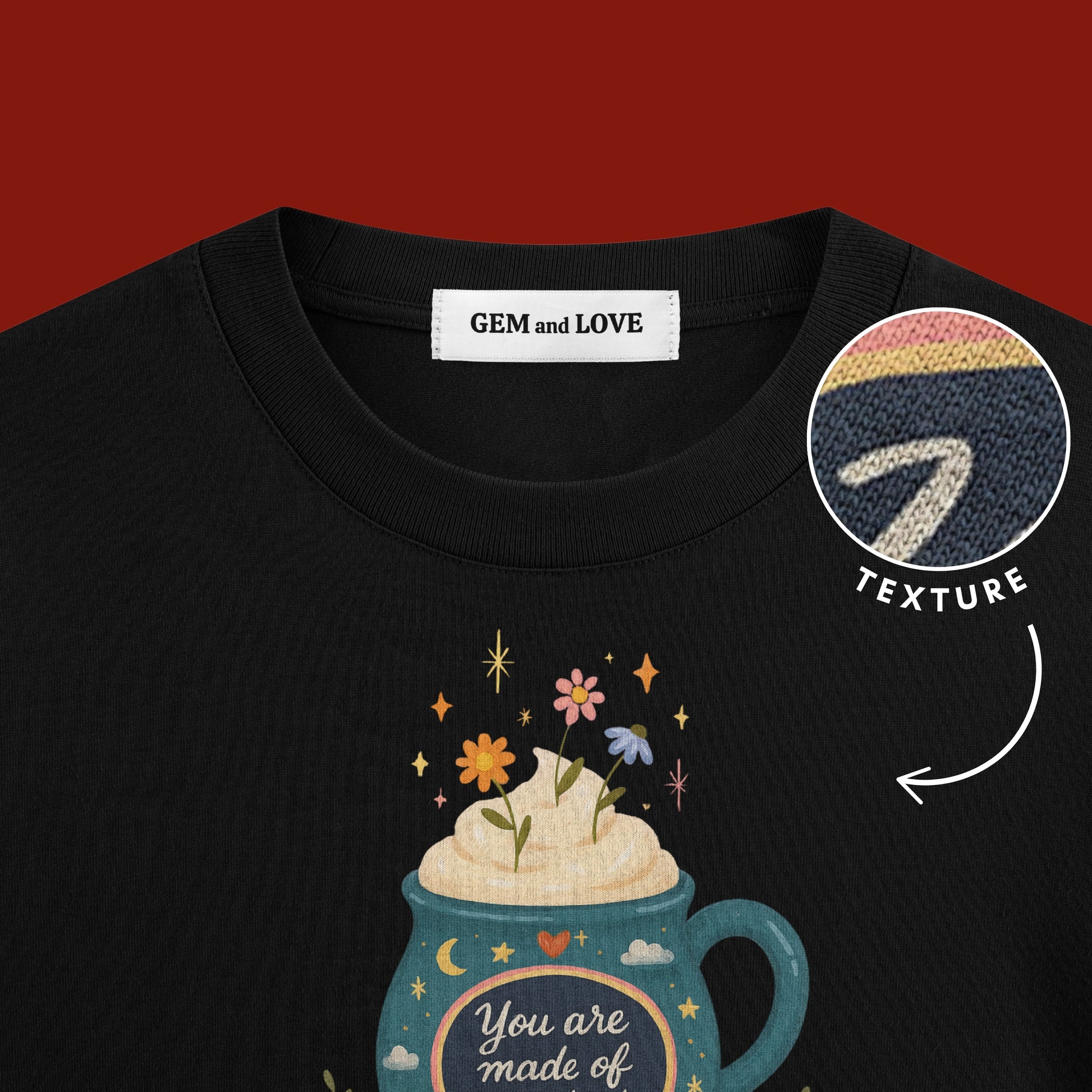 Stardust Brew Flower Pot Oversized T-Shirt