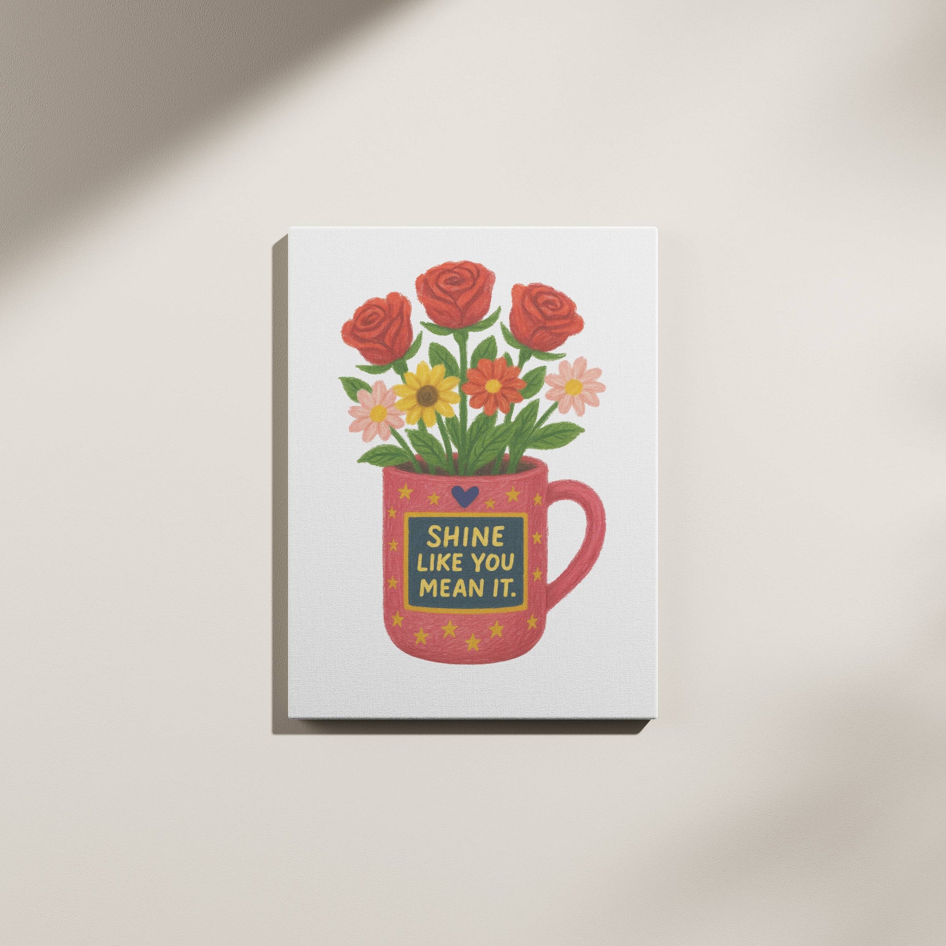 Crayon Flower Pot canvas - *Signature Love Pot Collection*
