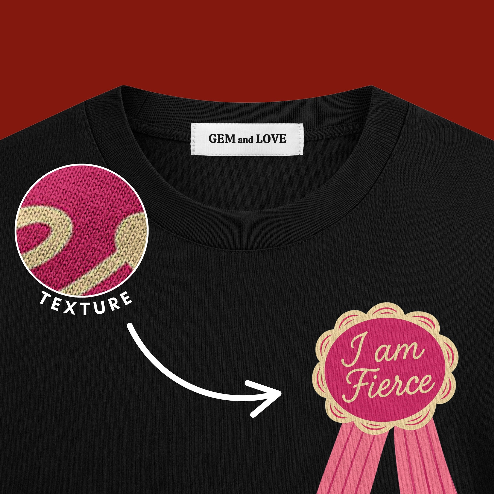 I Am Fierce" Oversized T-Shirt