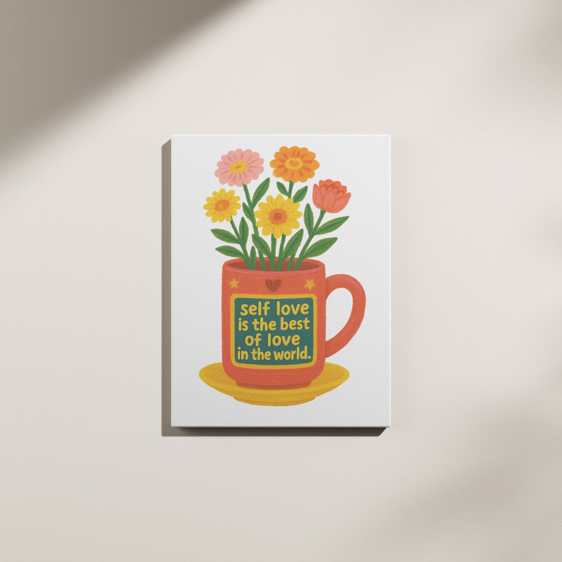 Crayon Flower Pot canvas - *Signature Love Pot Collection*