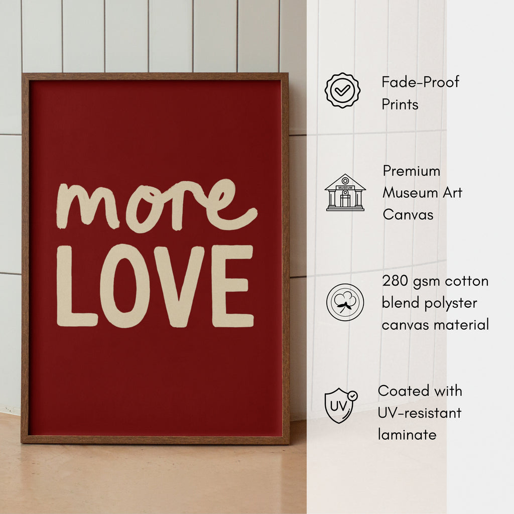 More Love Canvas Wall Art