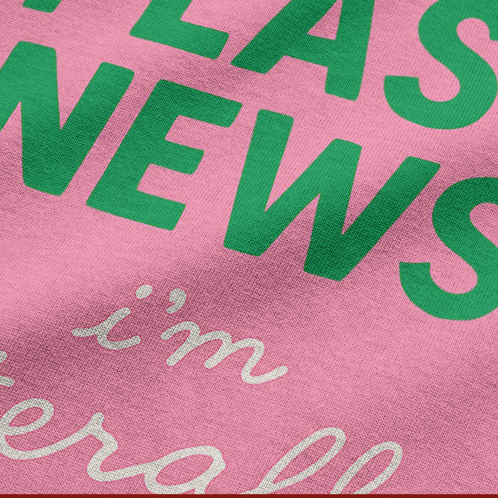 Flash News Oversized T-Shirt – I’m Literally Just a Girl