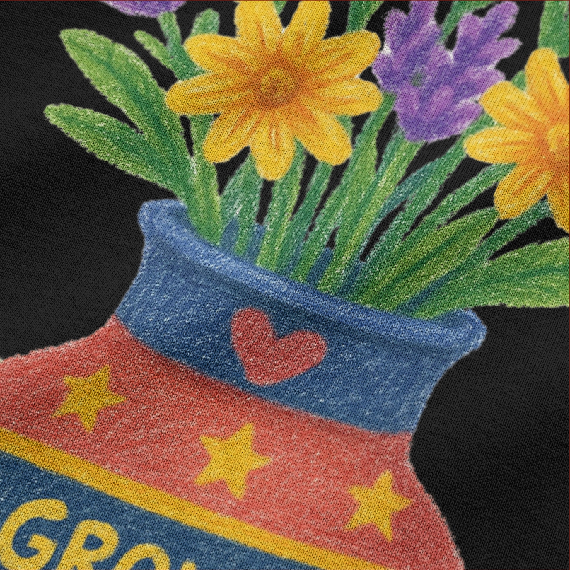 Grow Wild Flower Pot Oversized T-Shirt
