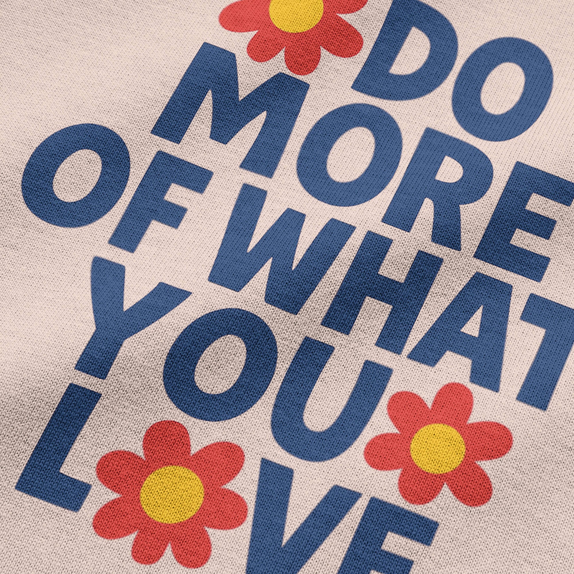 “Do More of What You Love” Zipper Tote Bag