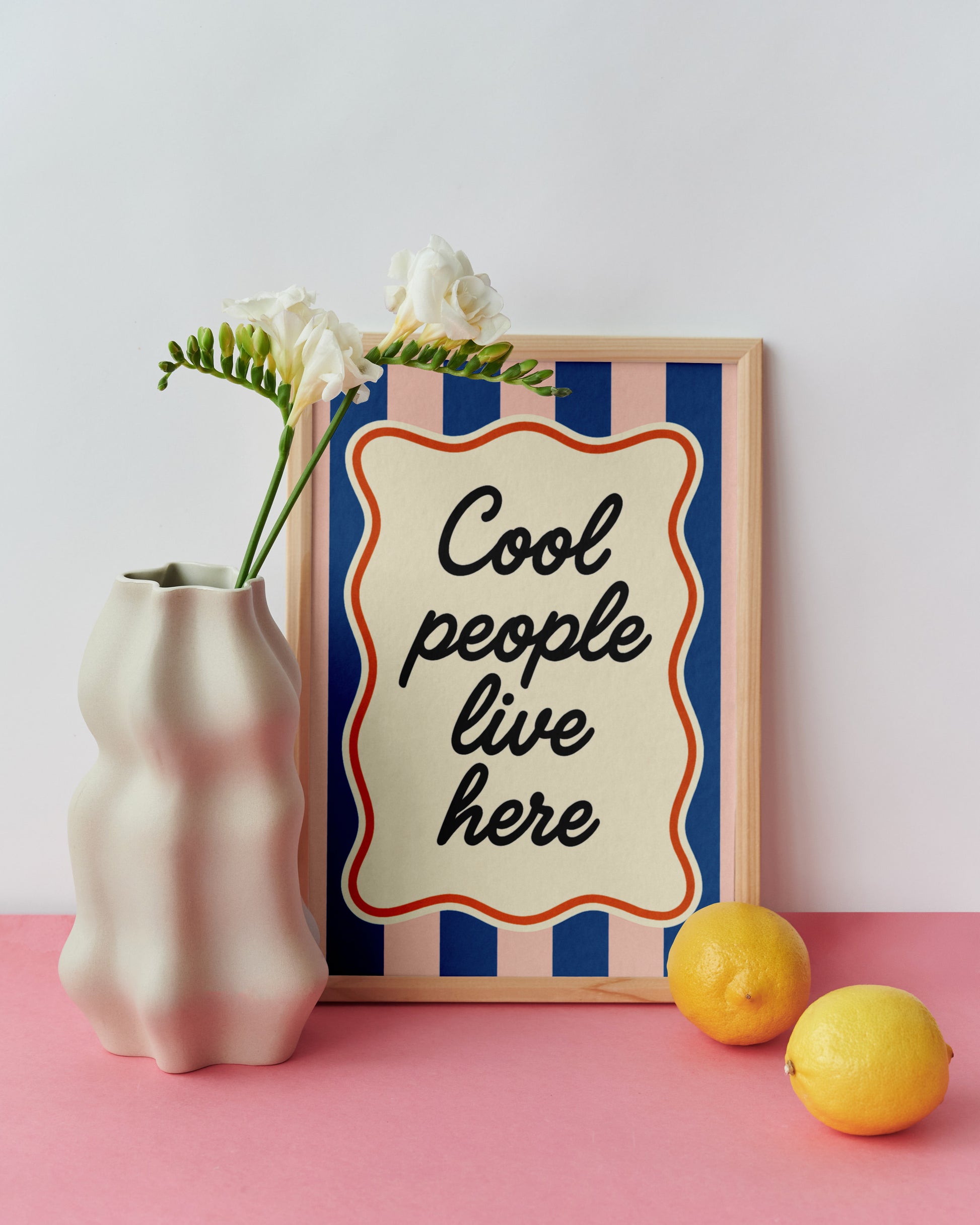 Cool People Live Here Canvas Wall art