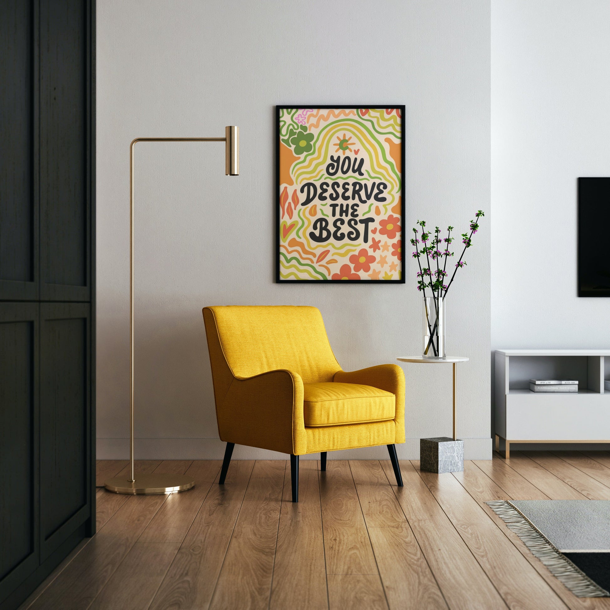 You Deserve the Best Canvas Wall Art