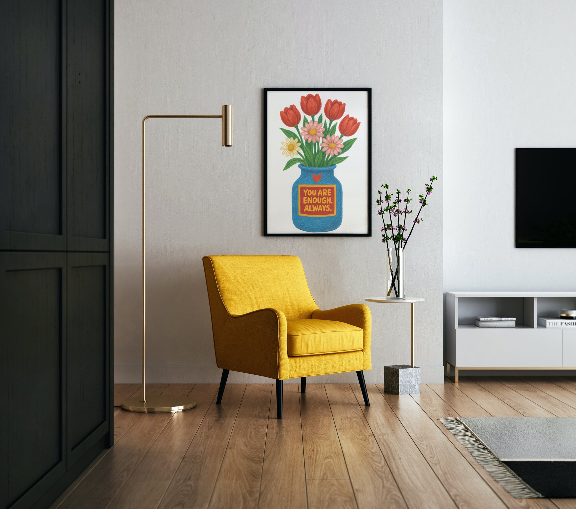 Crayon Flower Pot canvas - *Signature Love Pot Collection*