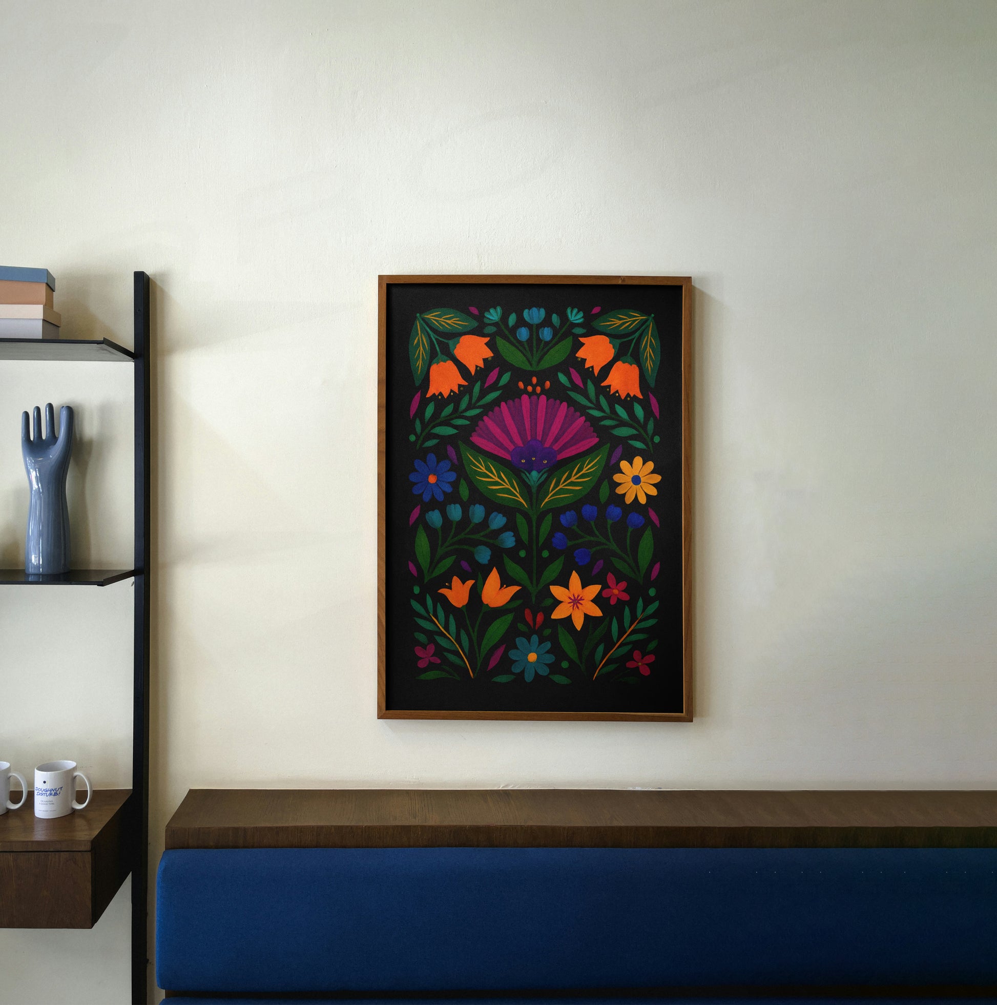 Bold Floral Symphony Canvas wall art