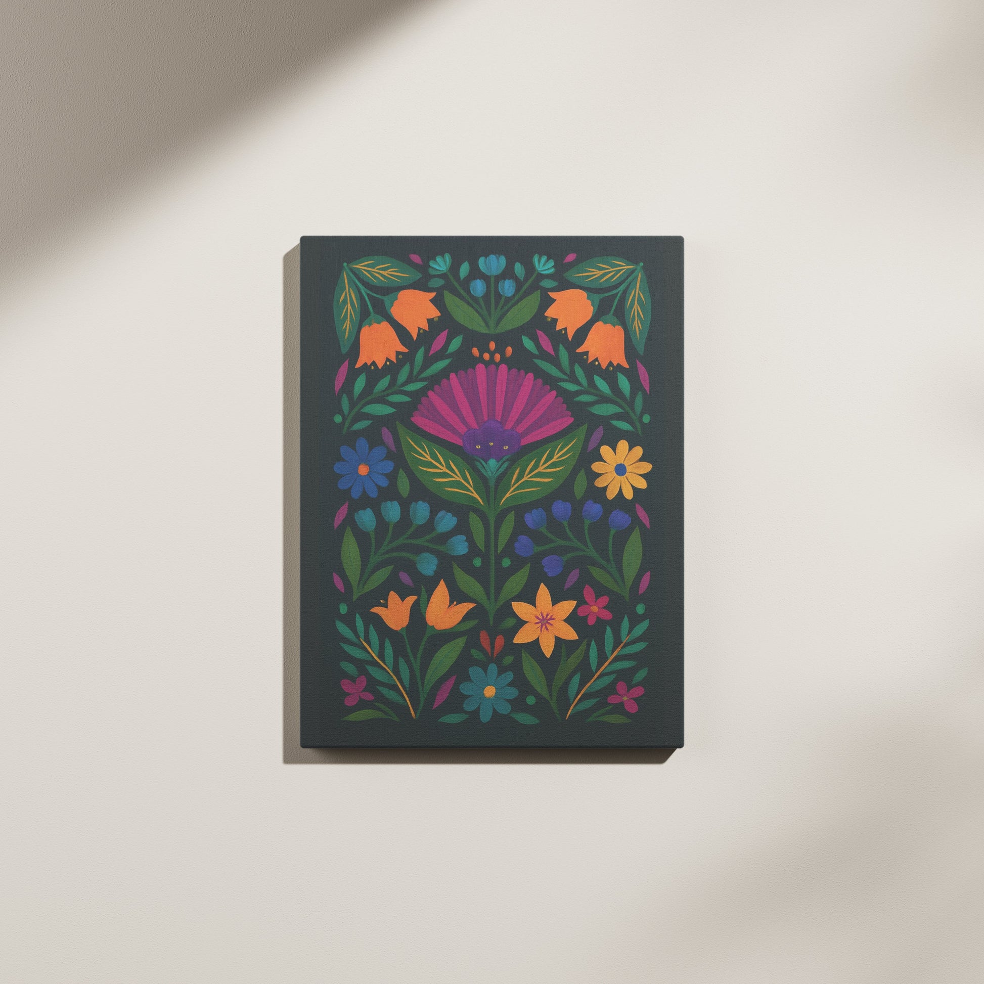 Bold Floral Symphony Canvas wall art