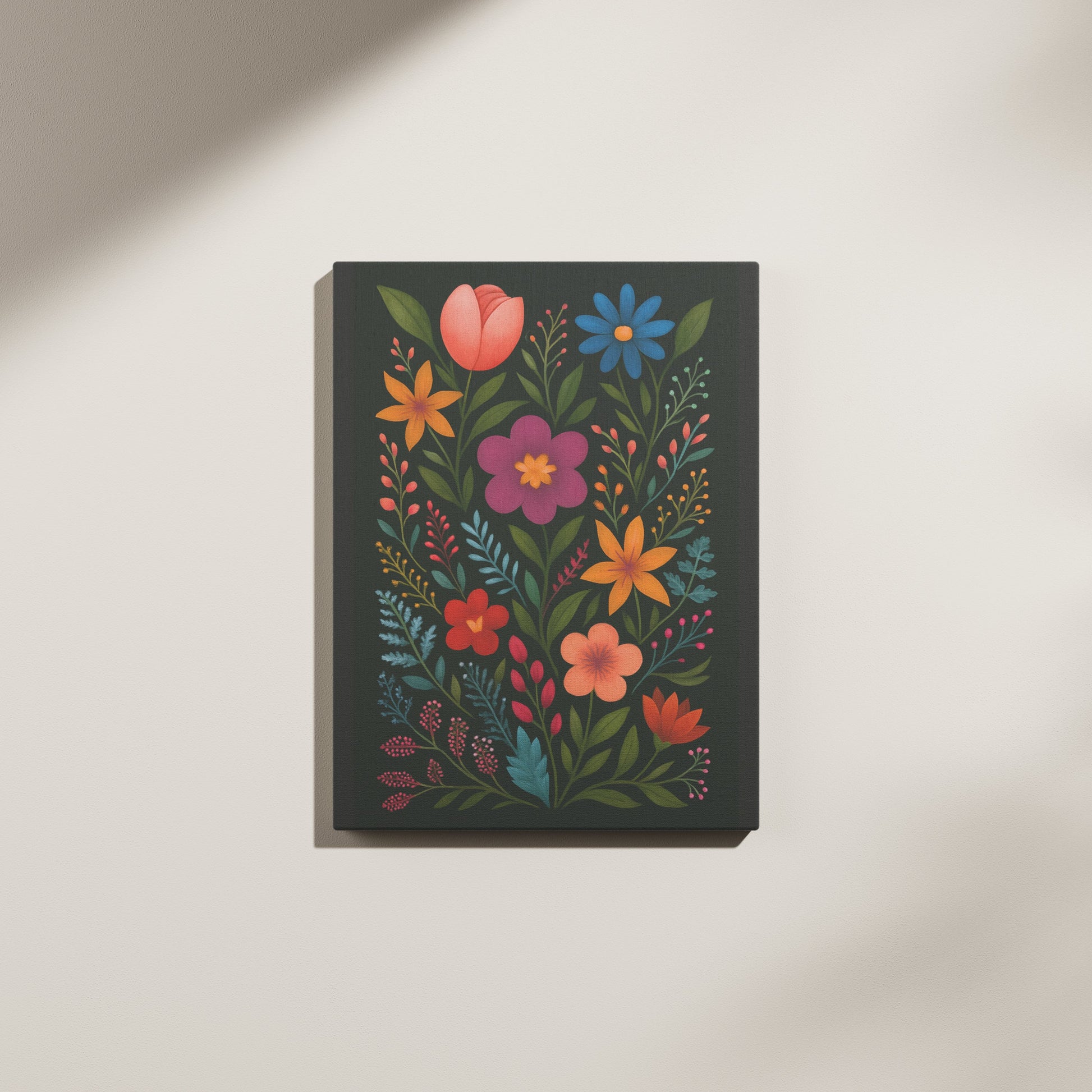 Vibrant Botanical Garden Canvas wall art