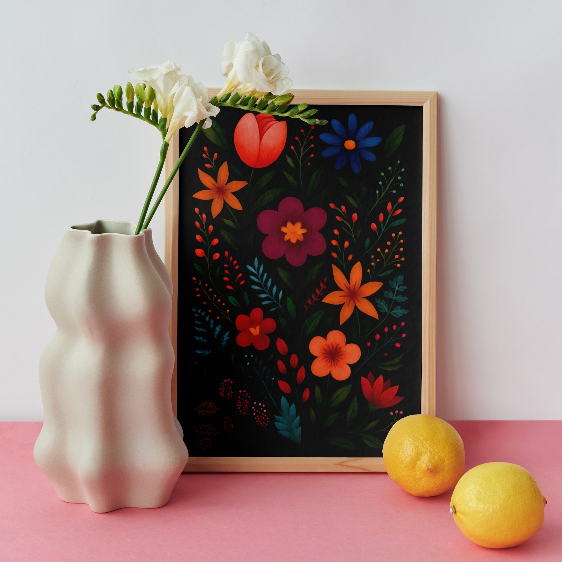 Vibrant Botanical Garden Canvas wall art