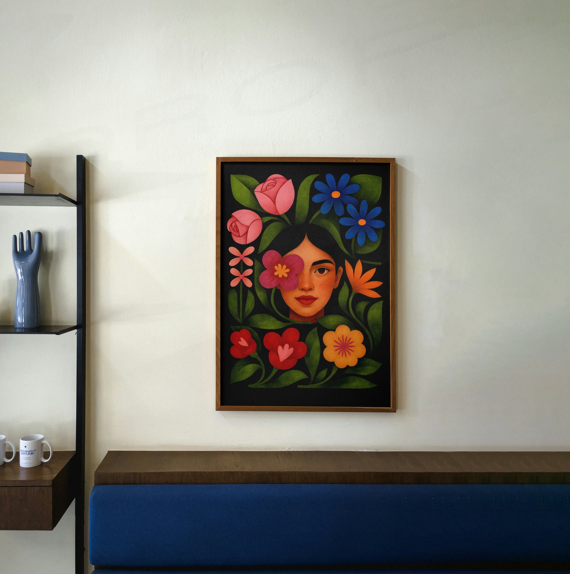 Floral Portrait Canvas Wall Art