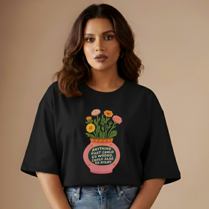 Zinnia Dreams Oversized T-Shirt