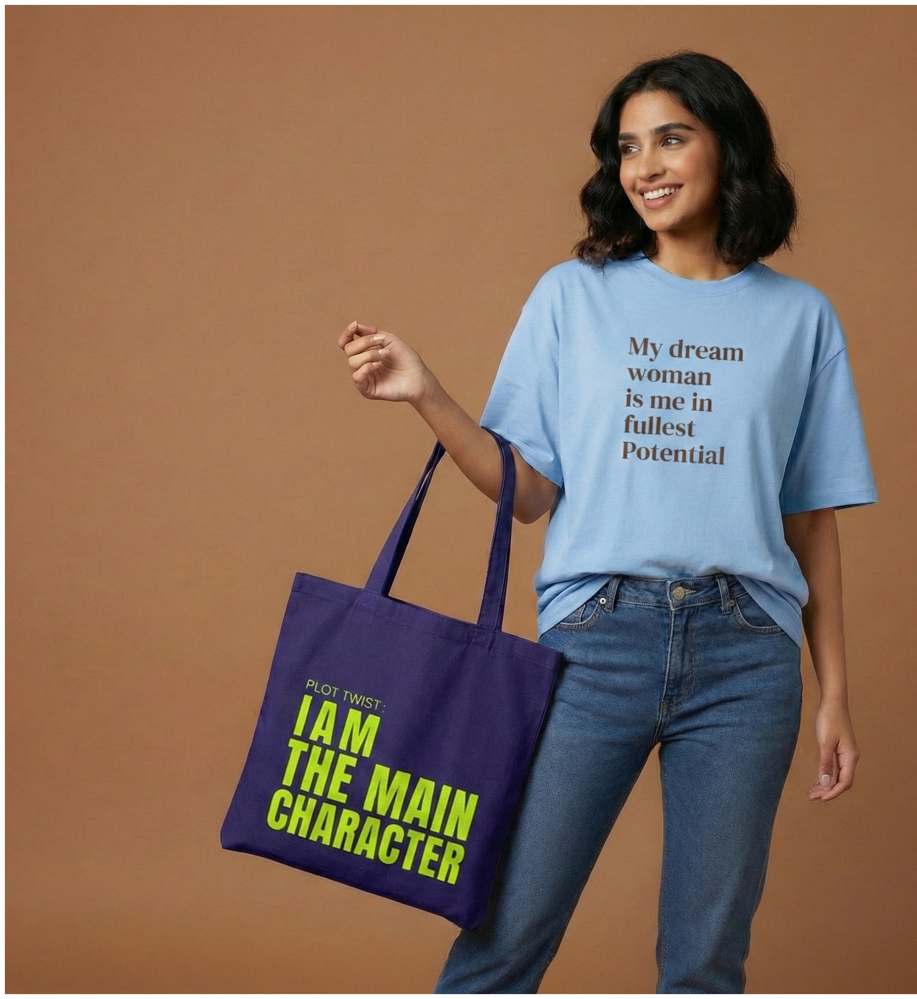 Plot Twist: I Am The Main Character - Zipper Tote Bag