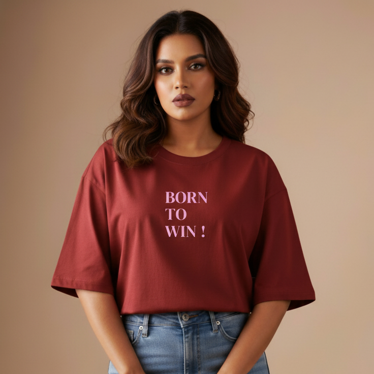 Born To Win Oversized T-Shirt