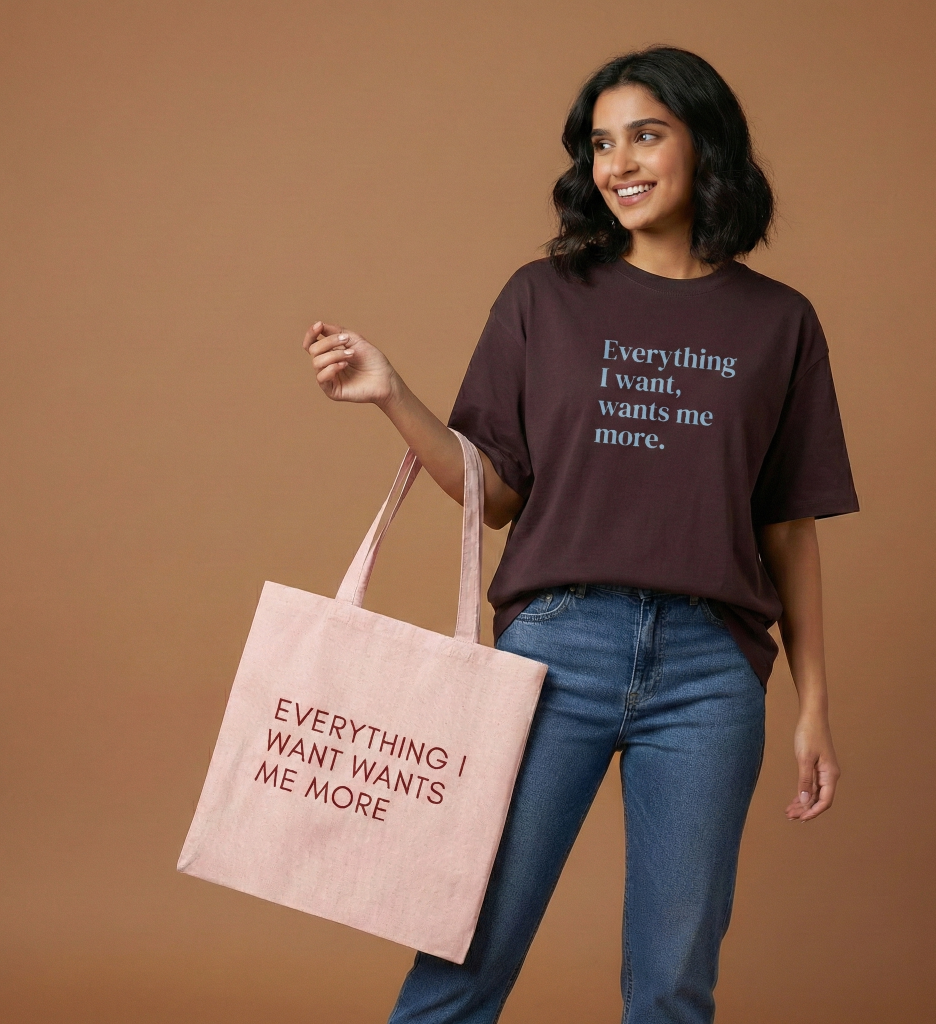 Everything I Want Wants Me More - Zipper Tote Bag