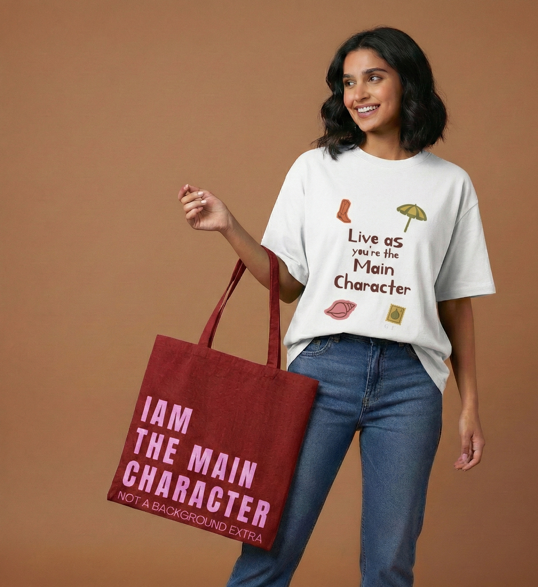 I Am The Main Character - Zipper Tote Bag