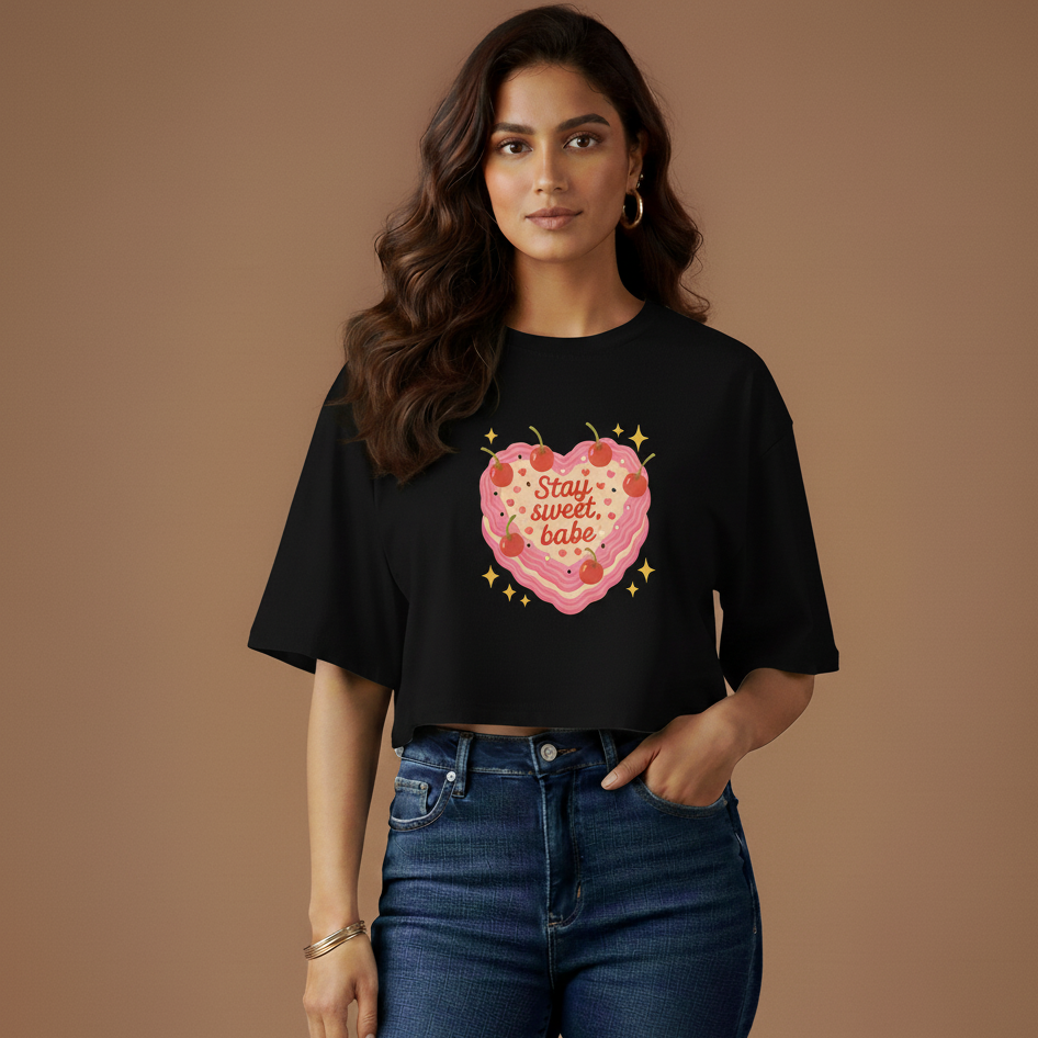 Stay Sweet Babe - Crop Top