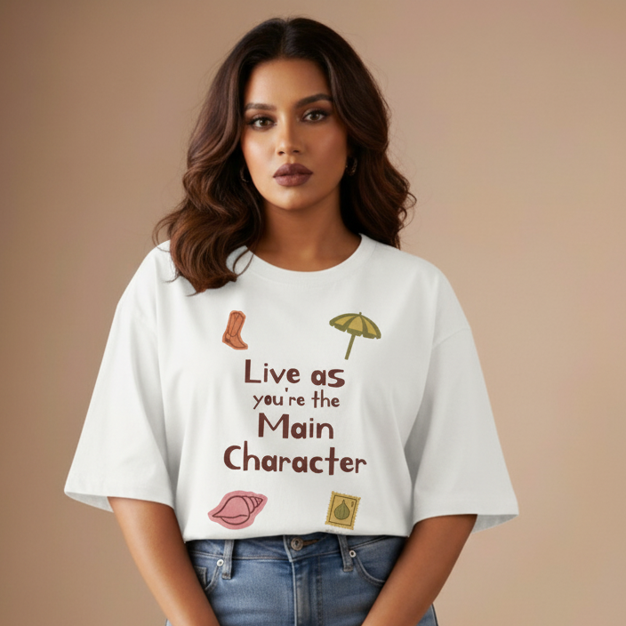 Main Character Energy Oversized T-Shirt