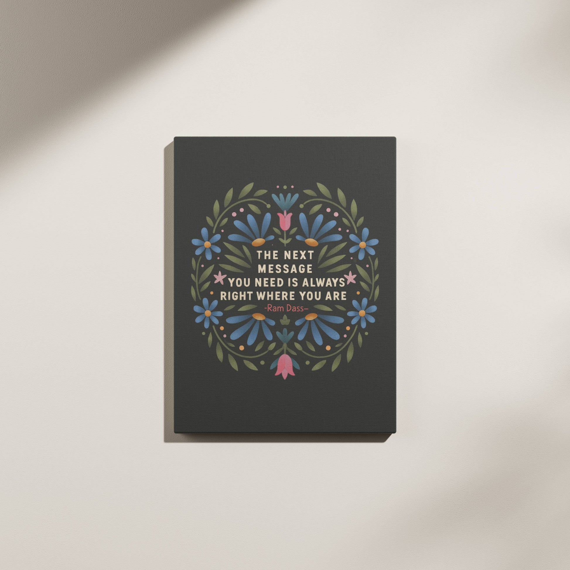Ram Dass Quote Canvas Wall Art
