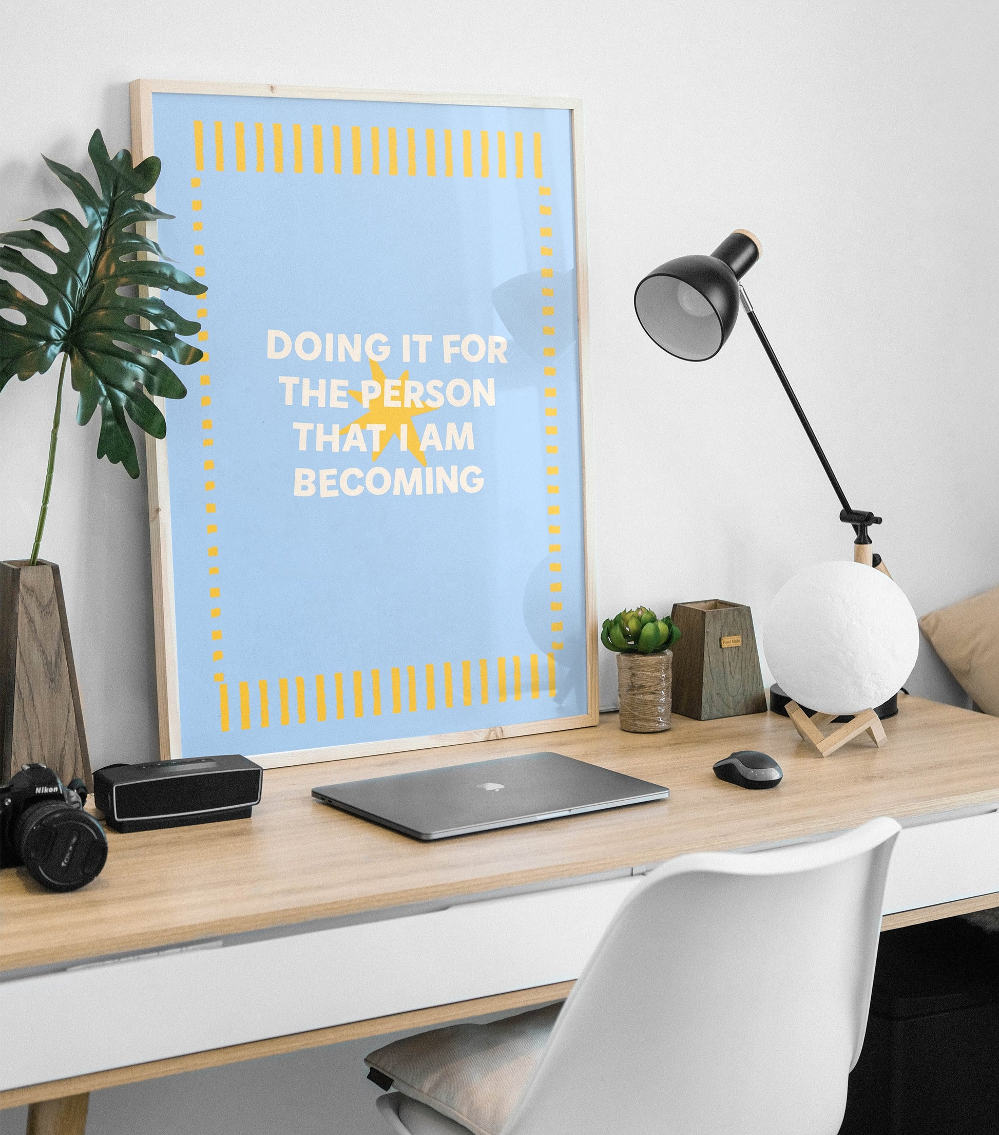 Doing It for the Person I Am Becoming Canvas wall art