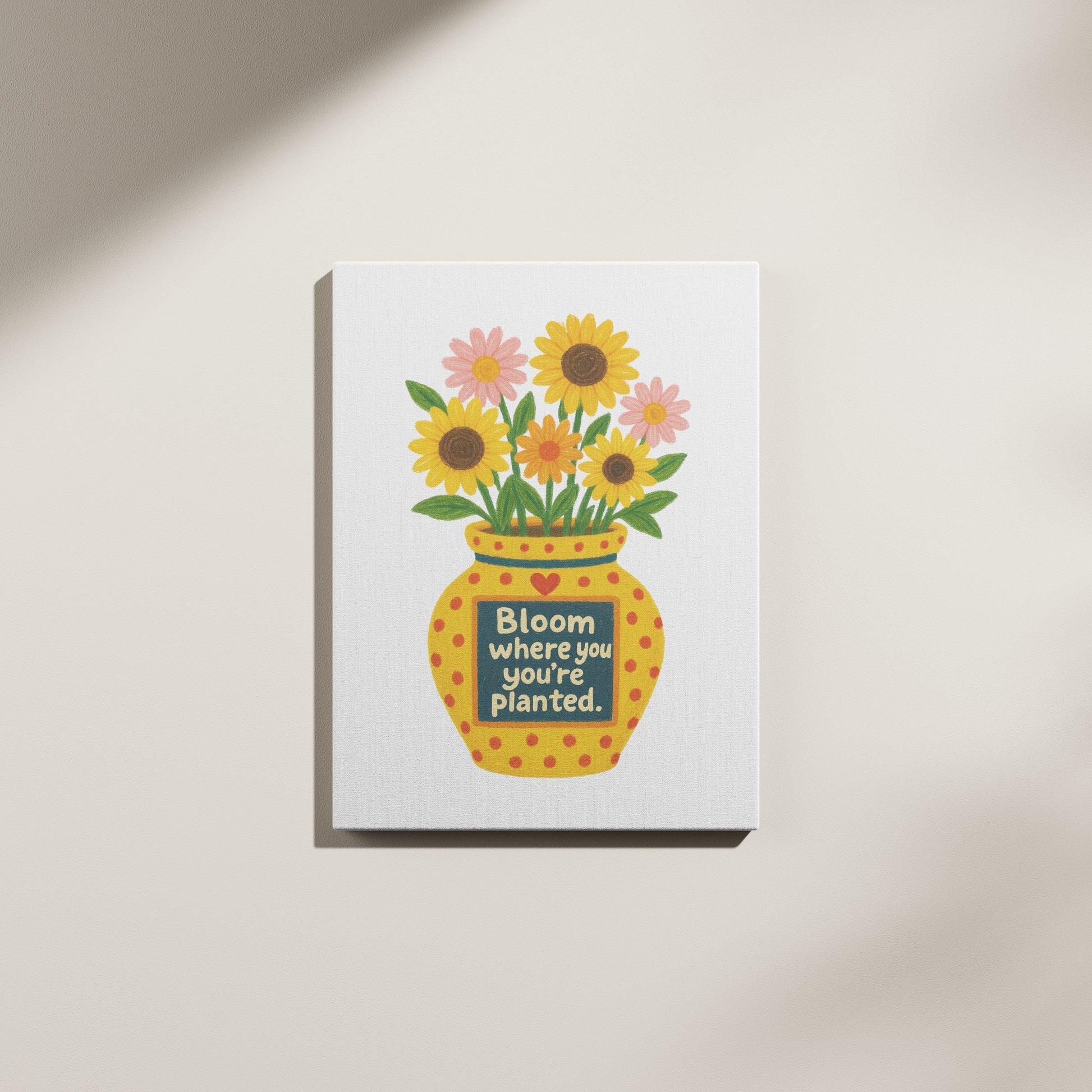 Crayon Flower Pot canvas - *Signature Love Pot Collection*