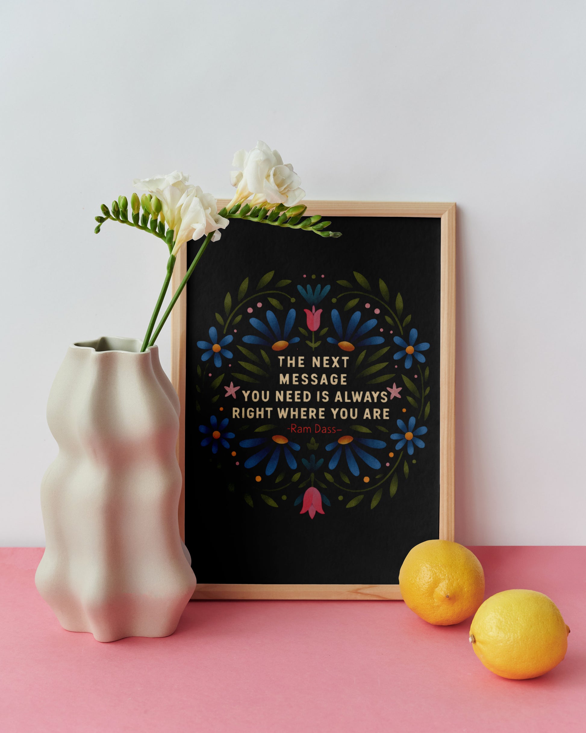 Ram Dass Quote Canvas Wall Art