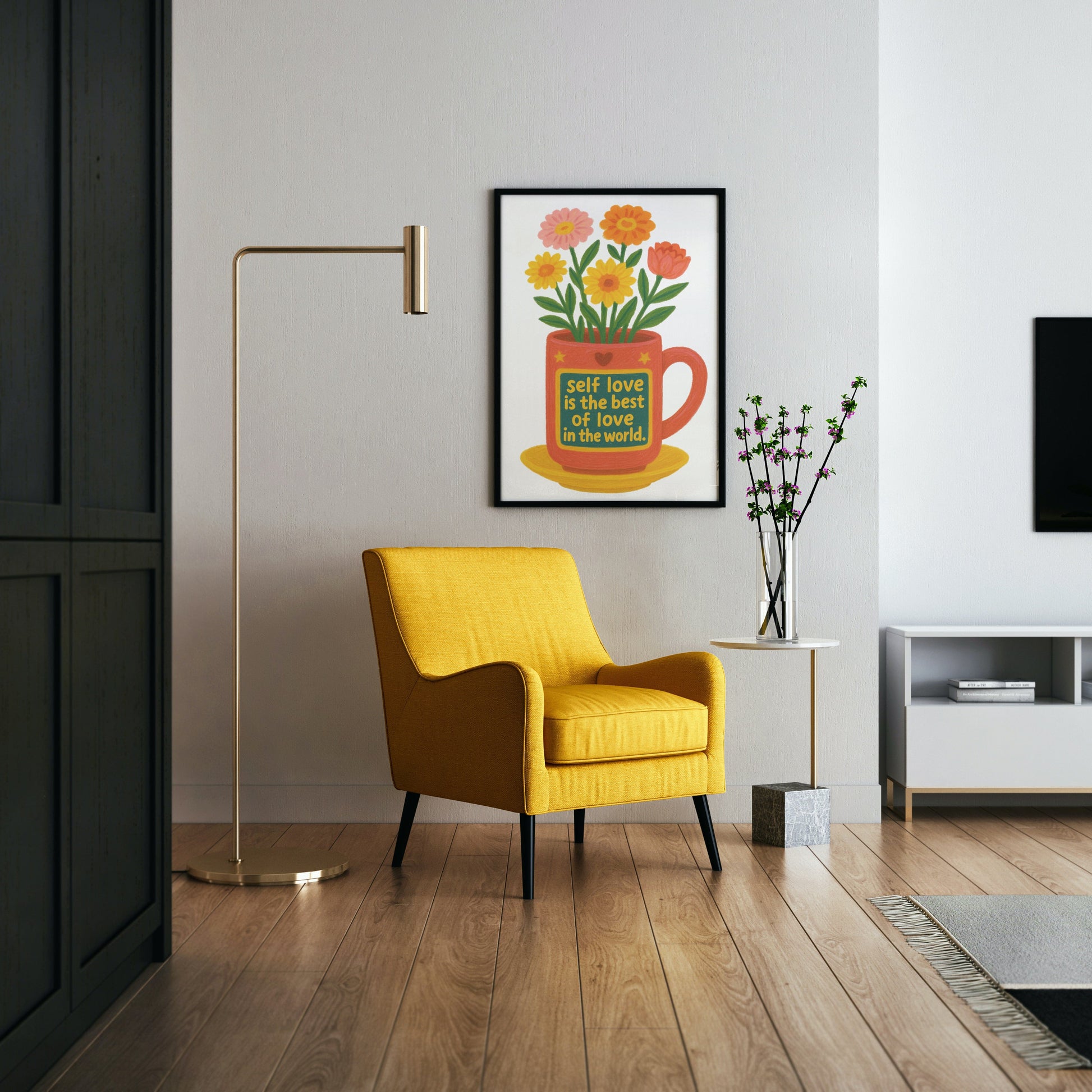 Crayon Flower Pot canvas - *Signature Love Pot Collection*
