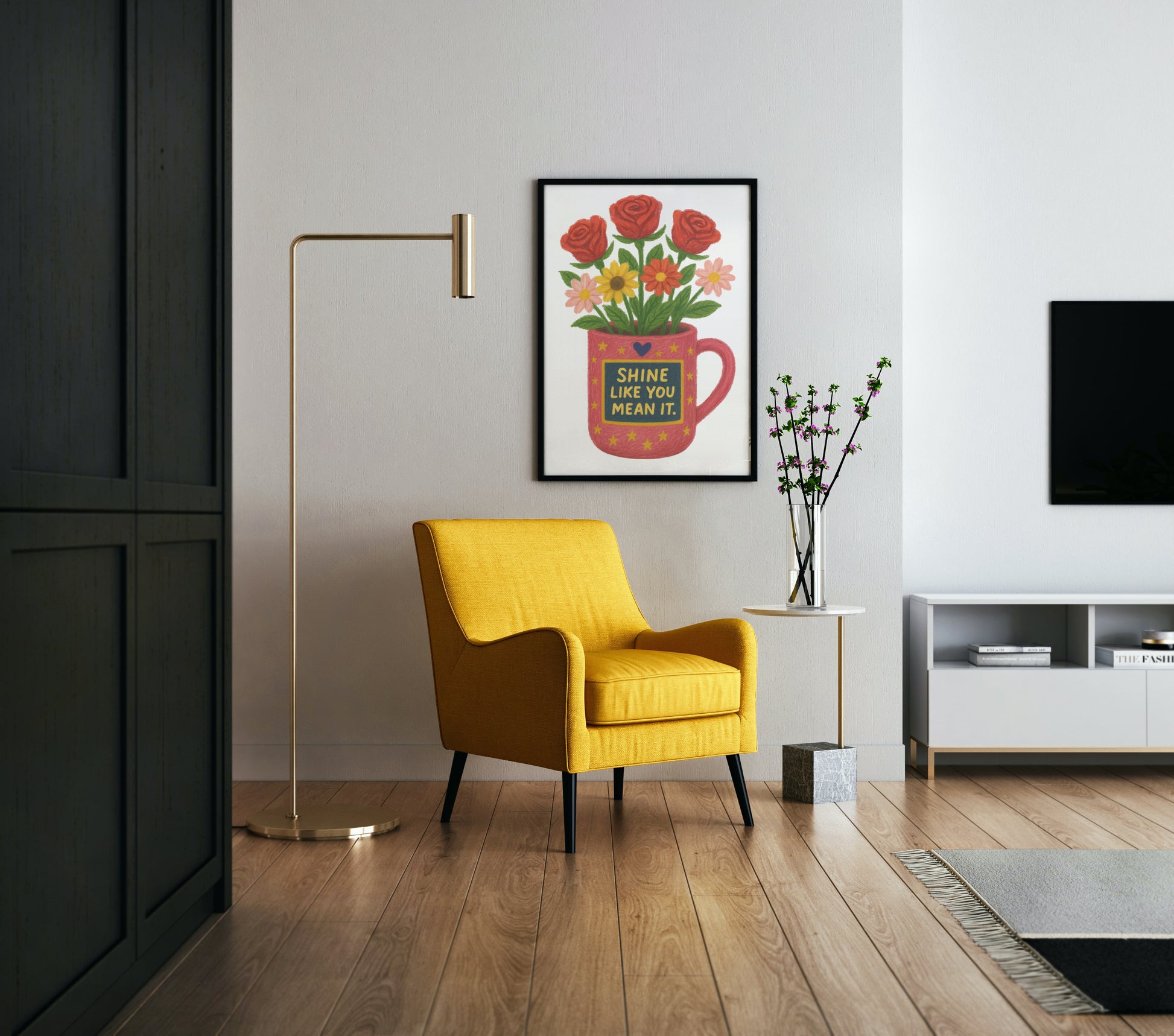 Crayon Flower Pot canvas - *Signature Love Pot Collection*